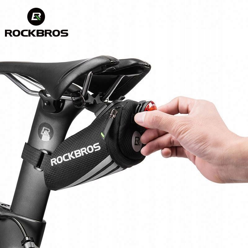 BICYCLE BAG BICYCLE POUCH FOR NYLON SEAT SADDLE Color black