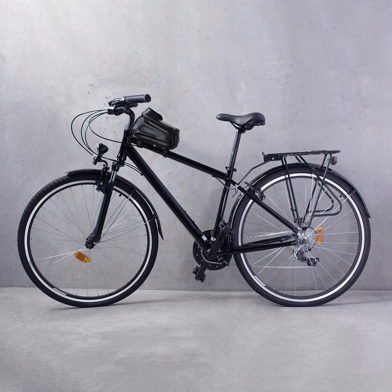 BICYCLE BAG FOR FRAME CASE FOR PHONE COVER BICYCLE POUCH Color black