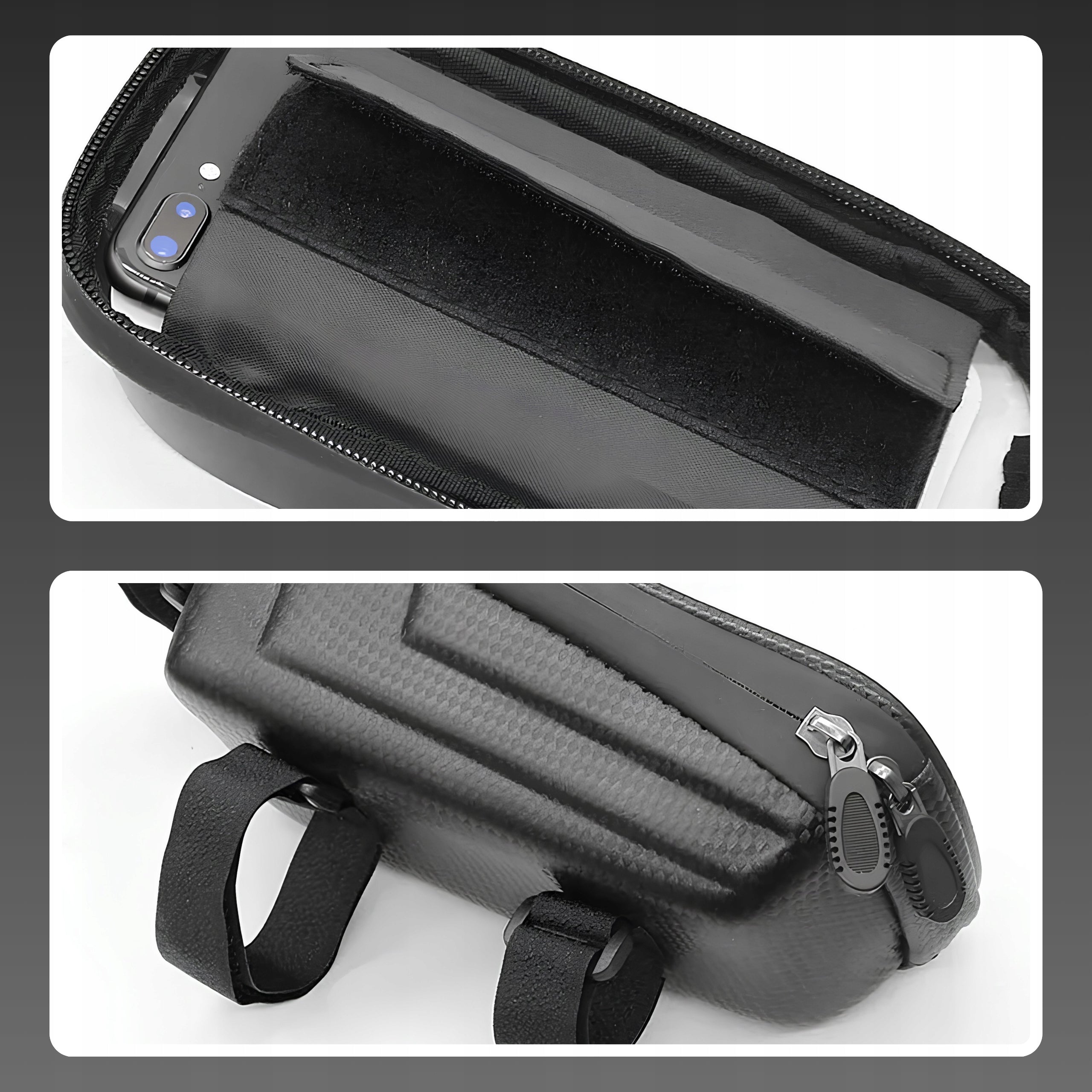 BICYCLE BAG FOR FRAME PHONE POUCH WATERPROOF CASE WITH VISOR FOR MAPS Product weight with unit packaging 0.2 kg