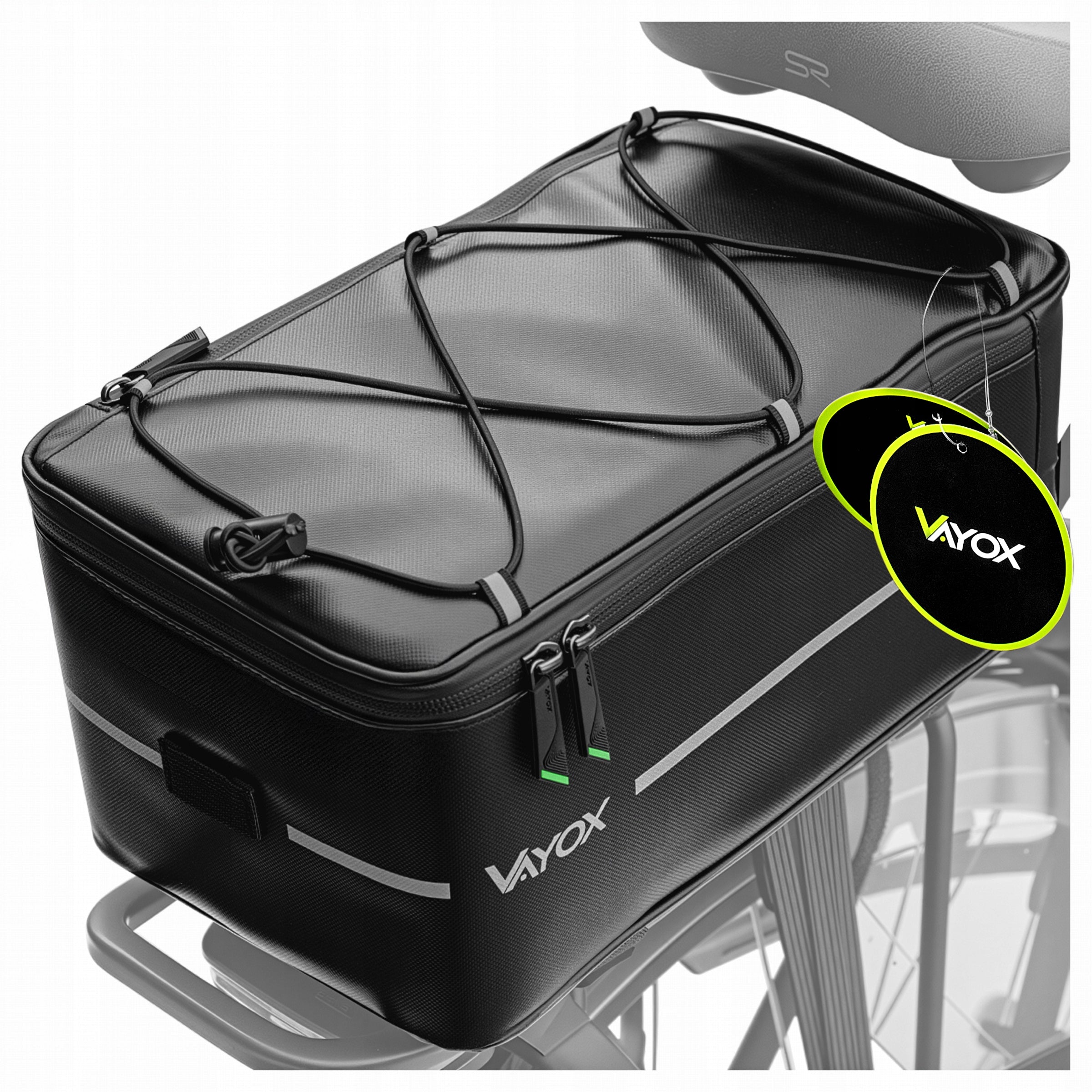 BICYCLE BAG FOR PANNIER TRAVEL POUCH REAR COVER WATERPROOF VAYOX