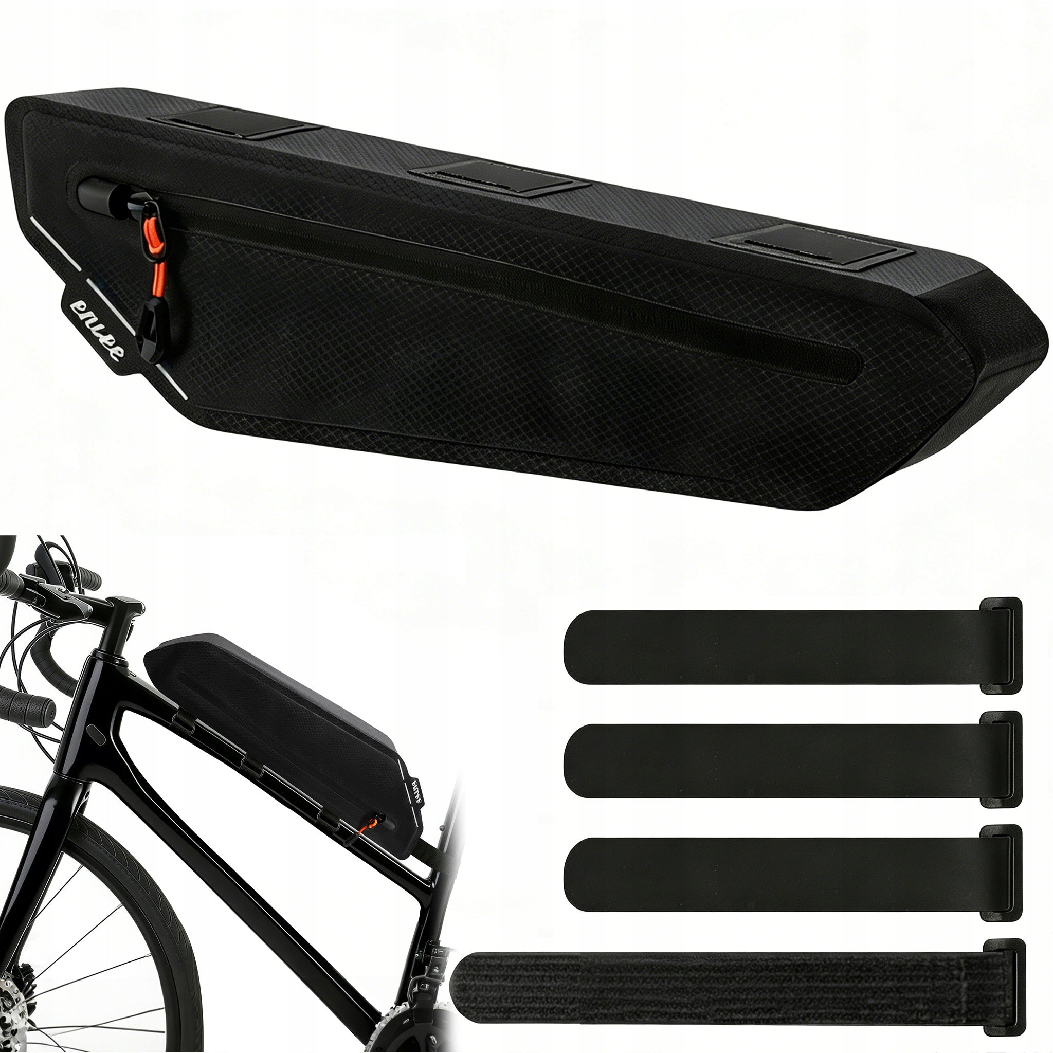 BICYCLE BAG PANNIER FOR FRAME WATERPROOF BAG FOR UPPER TUBE 2.2L