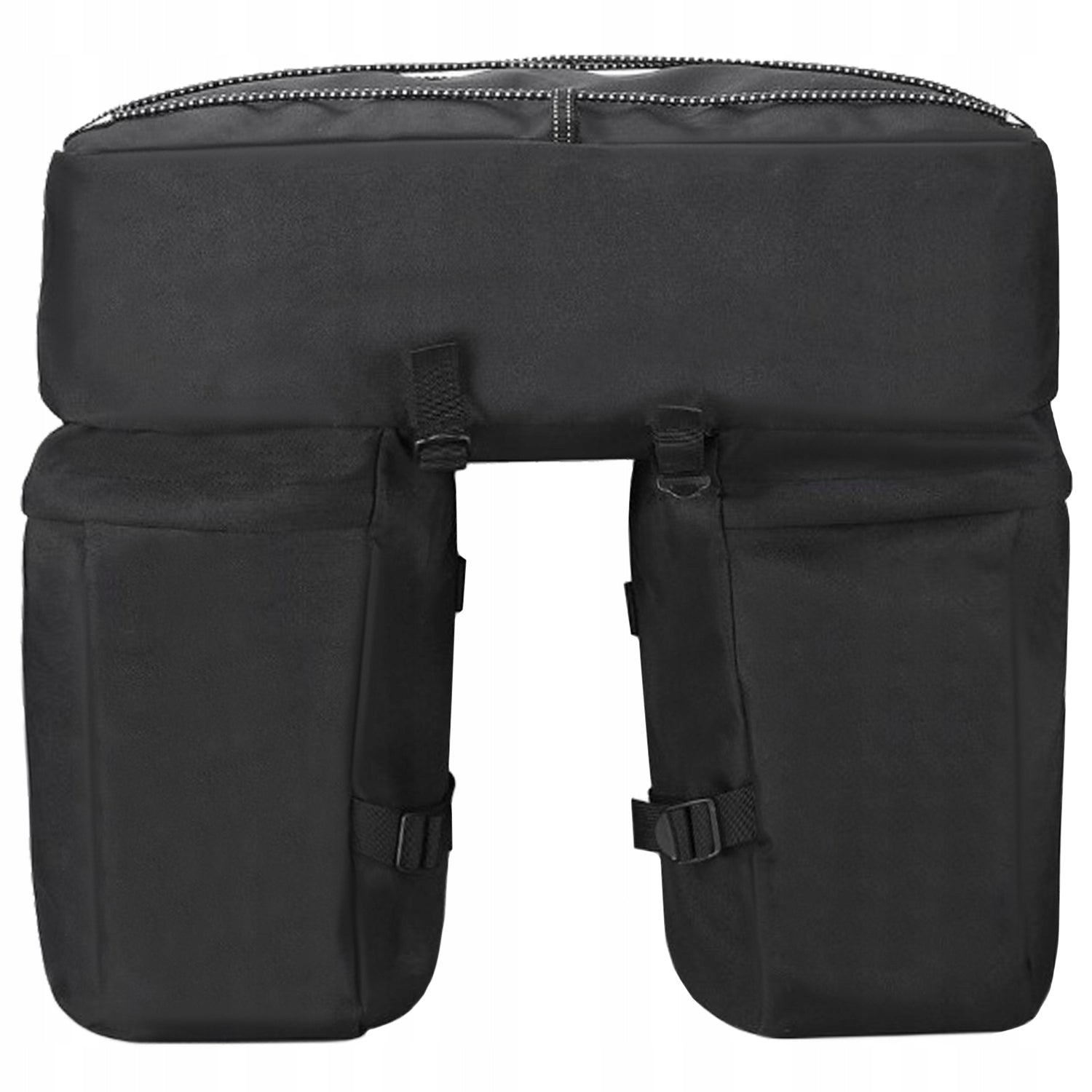 BICYCLE BAG PANNIER FOR RACK BICYCLE WATERPROOF CASE LARGE BLACK ROOMY Brand Trizand