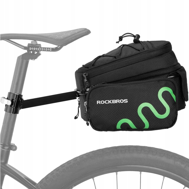 BICYCLE BAG REAR ROOMY + FRAME FOR SEAT POST