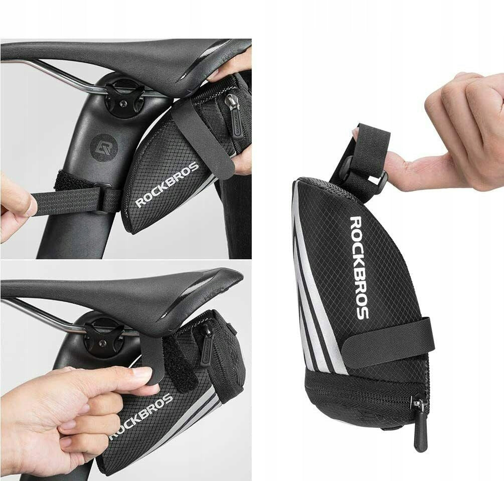 BICYCLE BAG UNDER TOOL SADDLE SMALL SEAT BAG FOR BICYCLE Manufacturer code MINI TOREBKA PODSIODŁOWA NA NARZĘDZIA,ŻEL