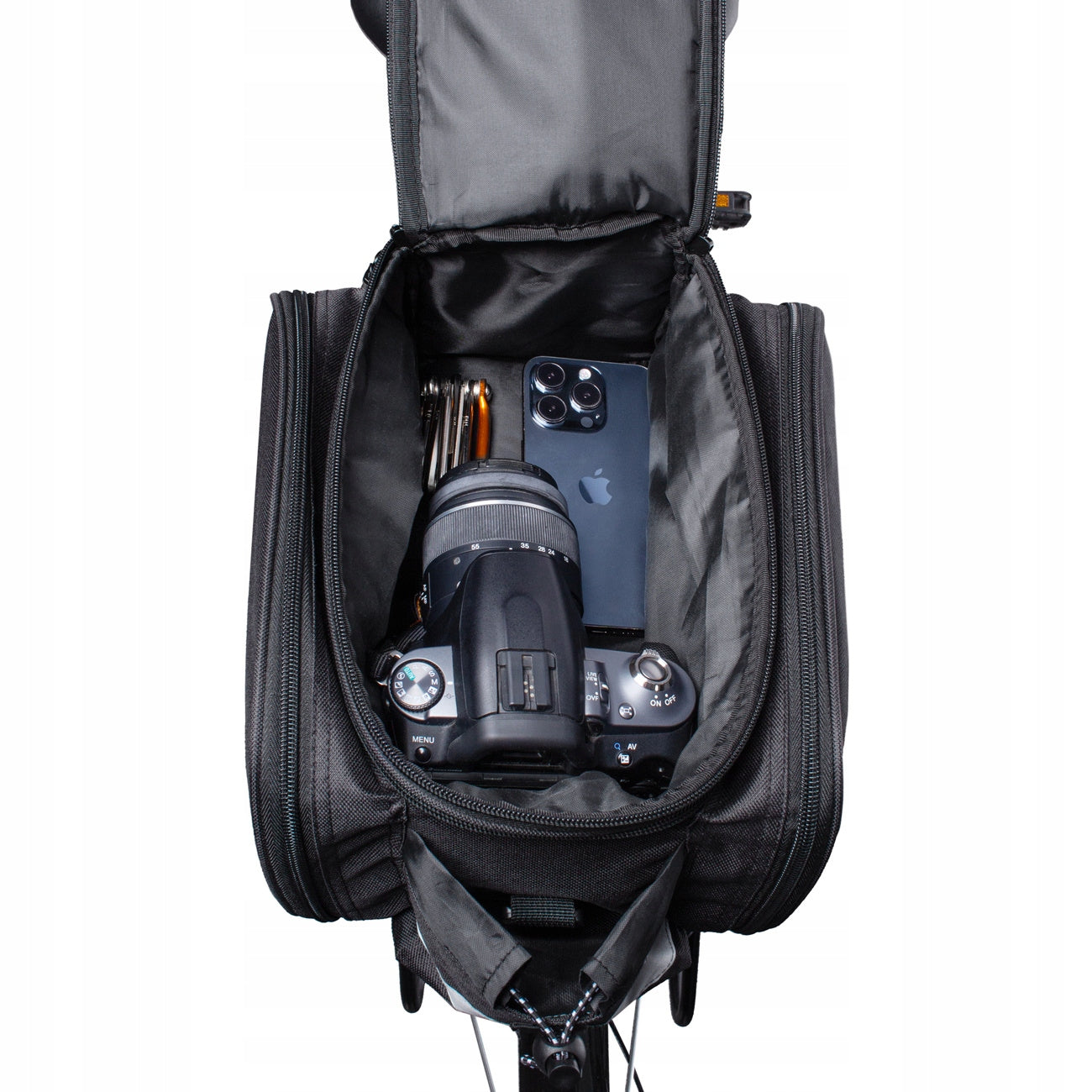 BICYCLE BAG WOZINSKY BICYCLE RACK POUCH REAR TRUNK 21L Color black