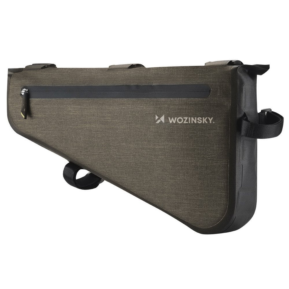 BICYCLE BAG WOZINSKY TRIANGULAR BICYCLE POUCH FOR BICYCLE FRAME ROOMY Color gray