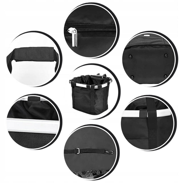 BICYCLE BASKET HANDLEBAR BICYCLE BASKET FOR BICYCLE CLIP-IN BAG + HOLDER Brand Agmi