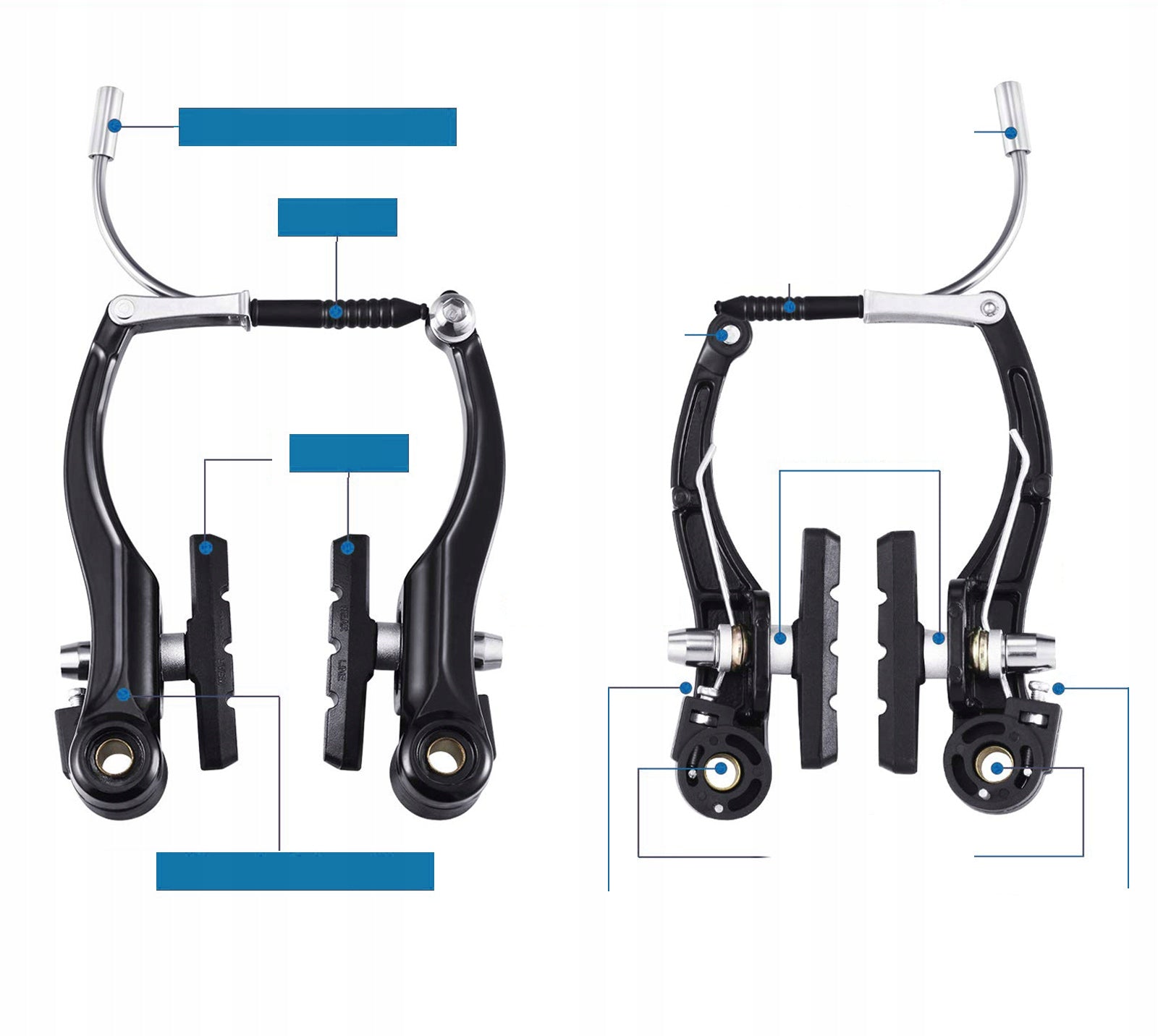 BICYCLE BRAKE LEVERS HANDLE V-BRAKE ALUMINUM FRONT REAR SET EAN (GTIN) 6909550223225