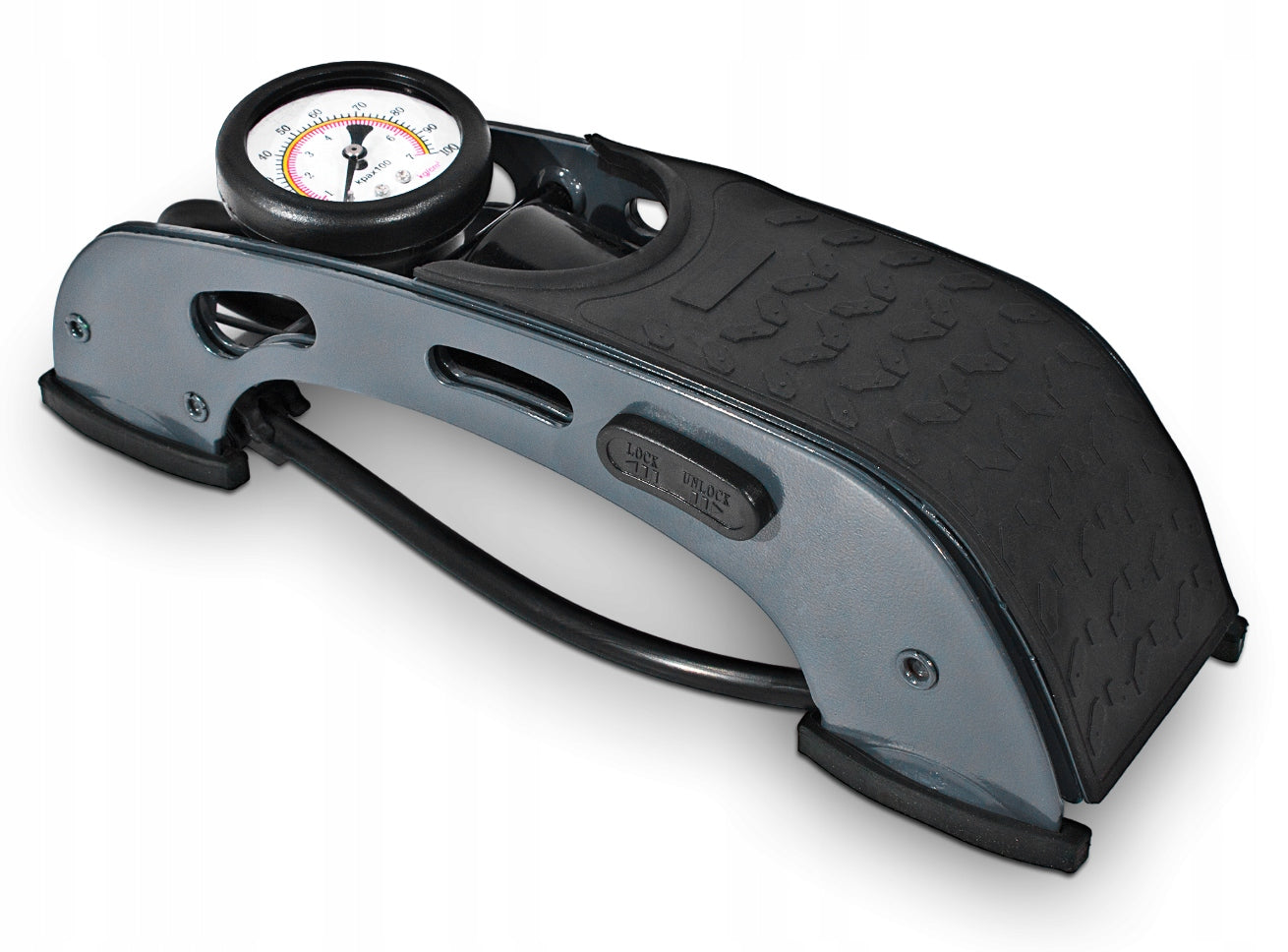 BICYCLE CAR FOOT PUMP FOR WHEELS WITH 7BAR TIP PRESSURE GAUGE Manufacturer code 00001