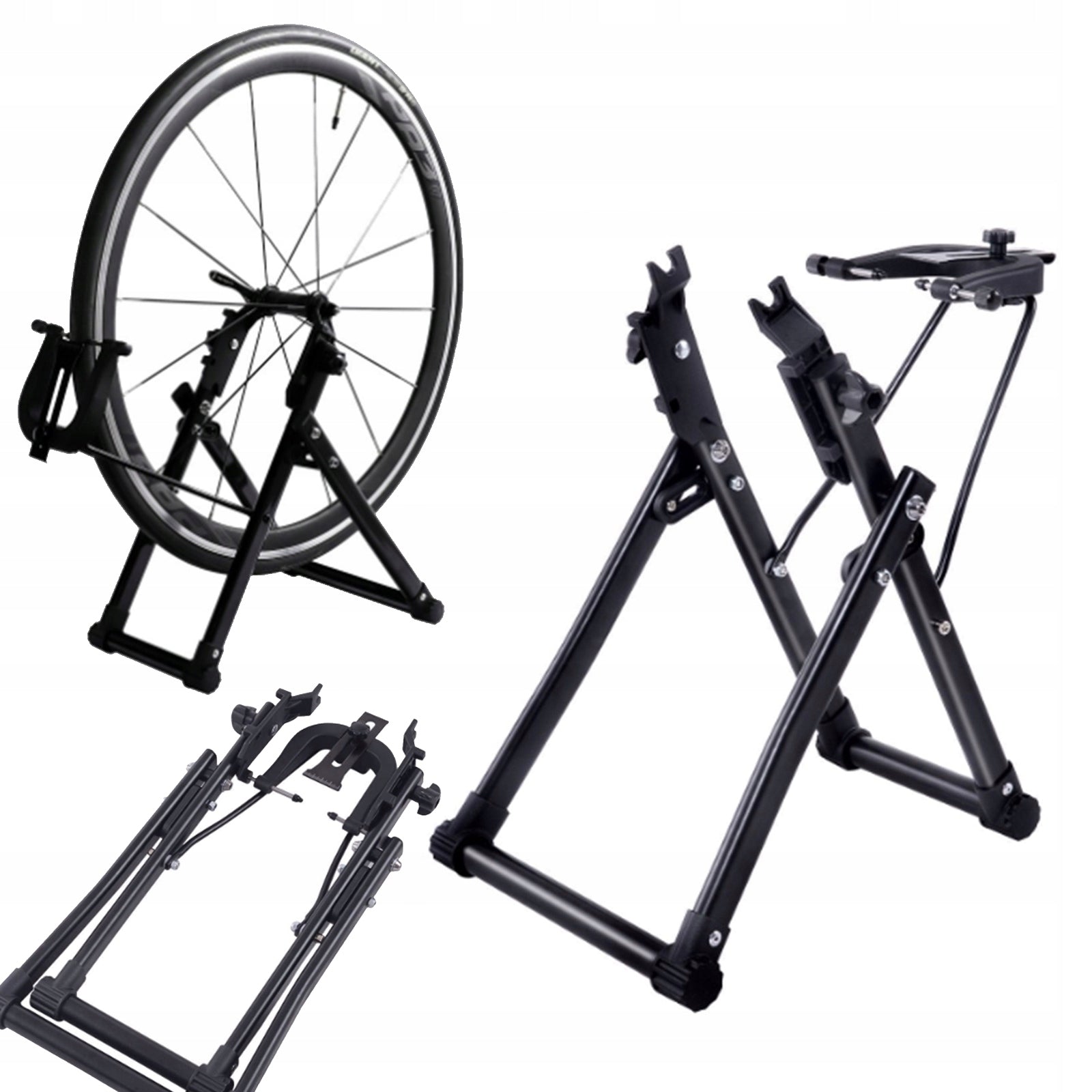 BICYCLE CENTERING MACHINE FOR BICYCLE RIM WHEELS 16-29" FOLDING BALANCER Packaging status original