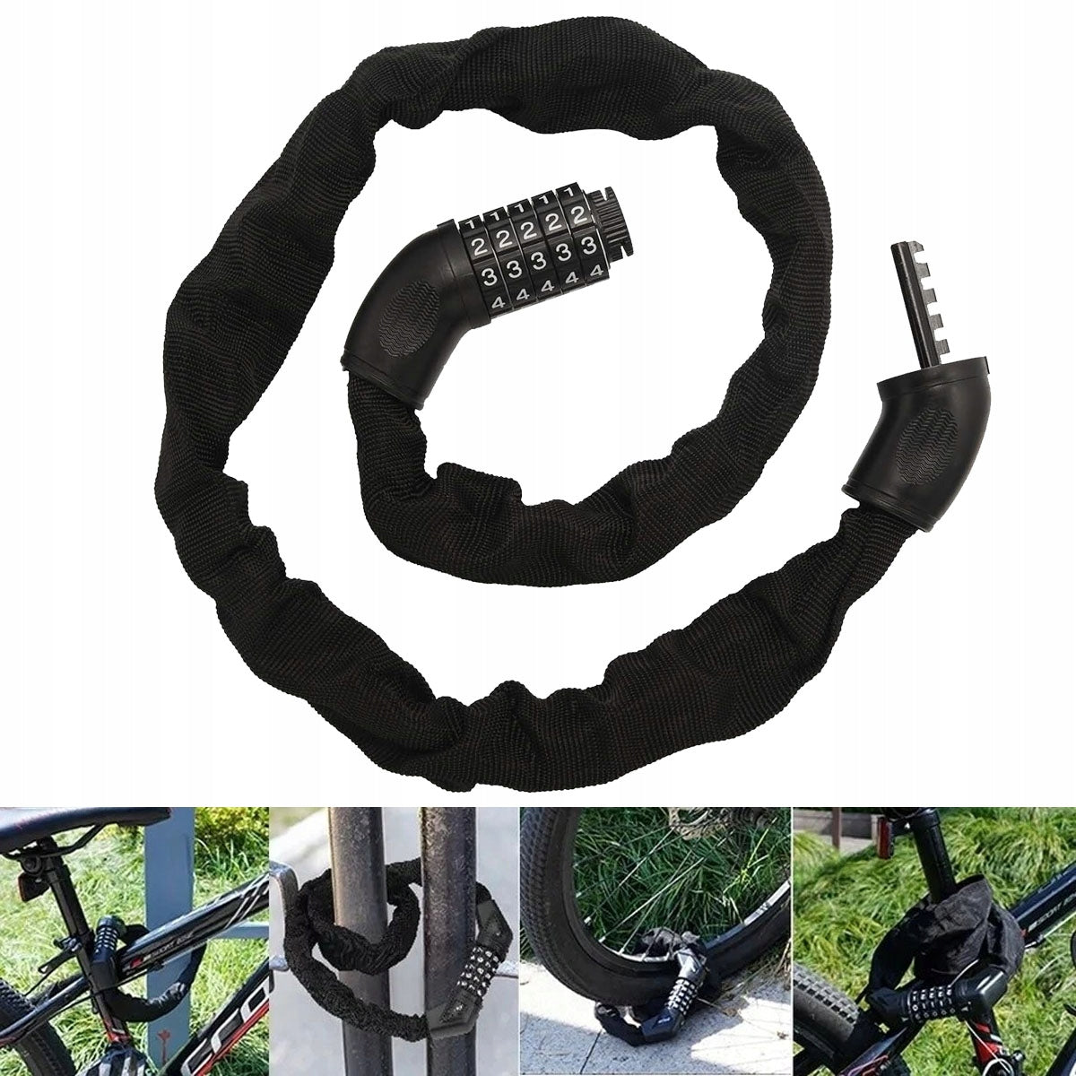 BICYCLE CHAIN CLASP 90cm 7x7mm FOR STRONG CODE