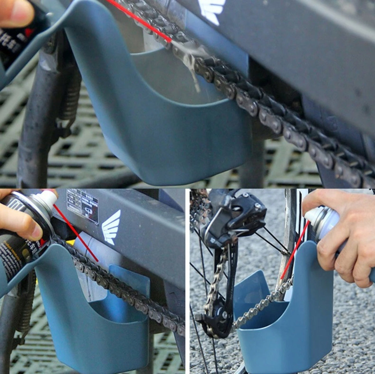 BICYCLE CHAIN CLEANING CONTAINER GREASE HOLDER SPRAY OIL RW46 EAN (GTIN) 5907621853044