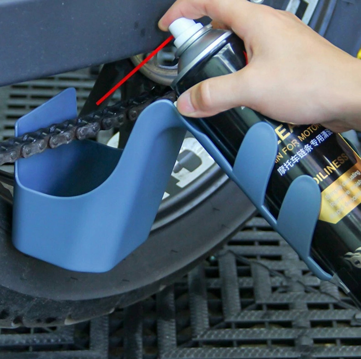 BICYCLE CHAIN CLEANING CONTAINER GREASE HOLDER SPRAY OIL RW46 For for chain
