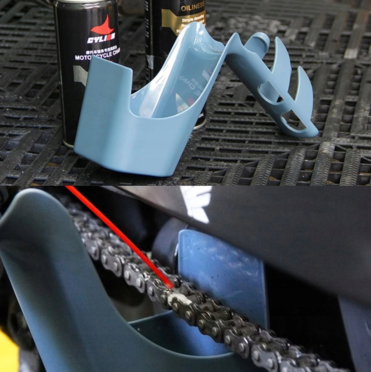 BICYCLE CHAIN CLEANING CONTAINER GREASE HOLDER SPRAY OIL RW46 Product weight with unit packaging 0.5 kg