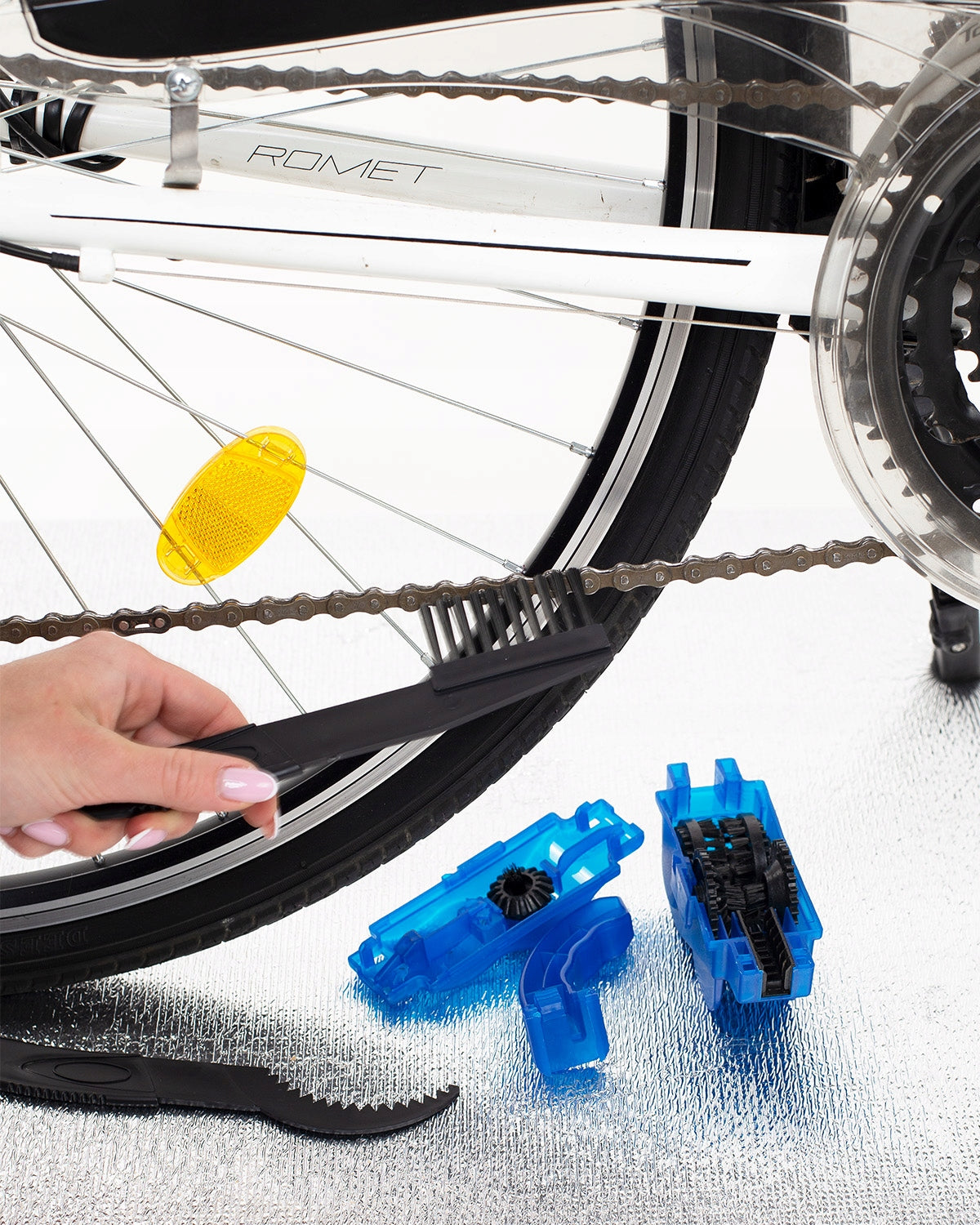 BICYCLE CHAIN CLEANING KIT LUBRICATION RAZOR BRUSH For for chain
