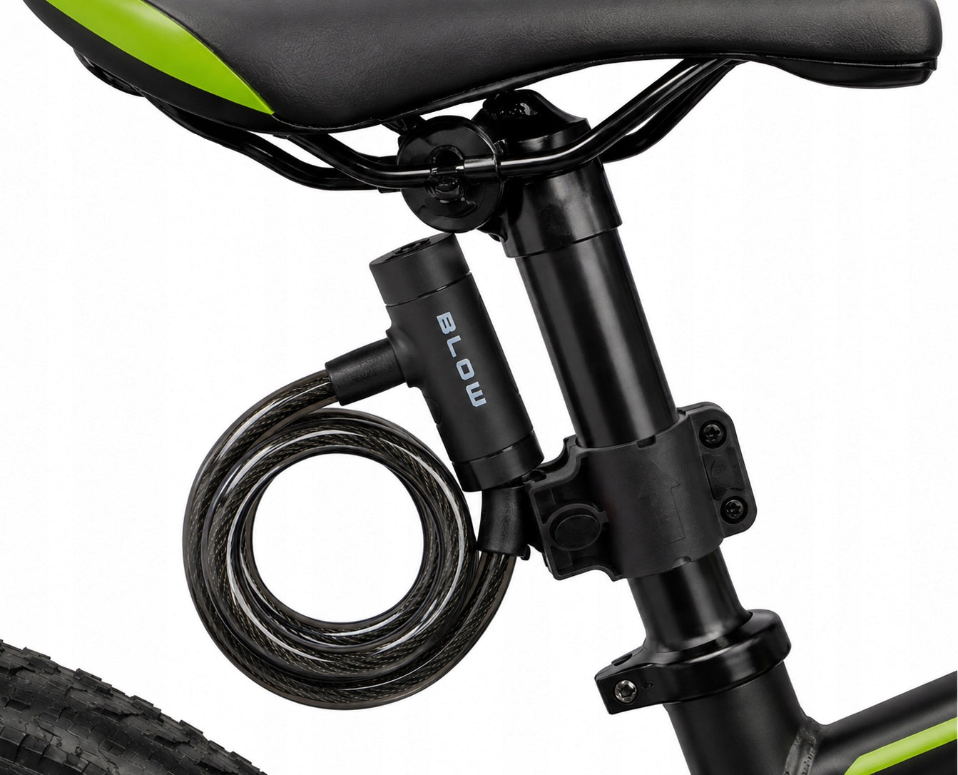 BICYCLE CLASP ANTI-THEFT CABLE LOCK 100 CM 10MM TWO KEYS Kind cord