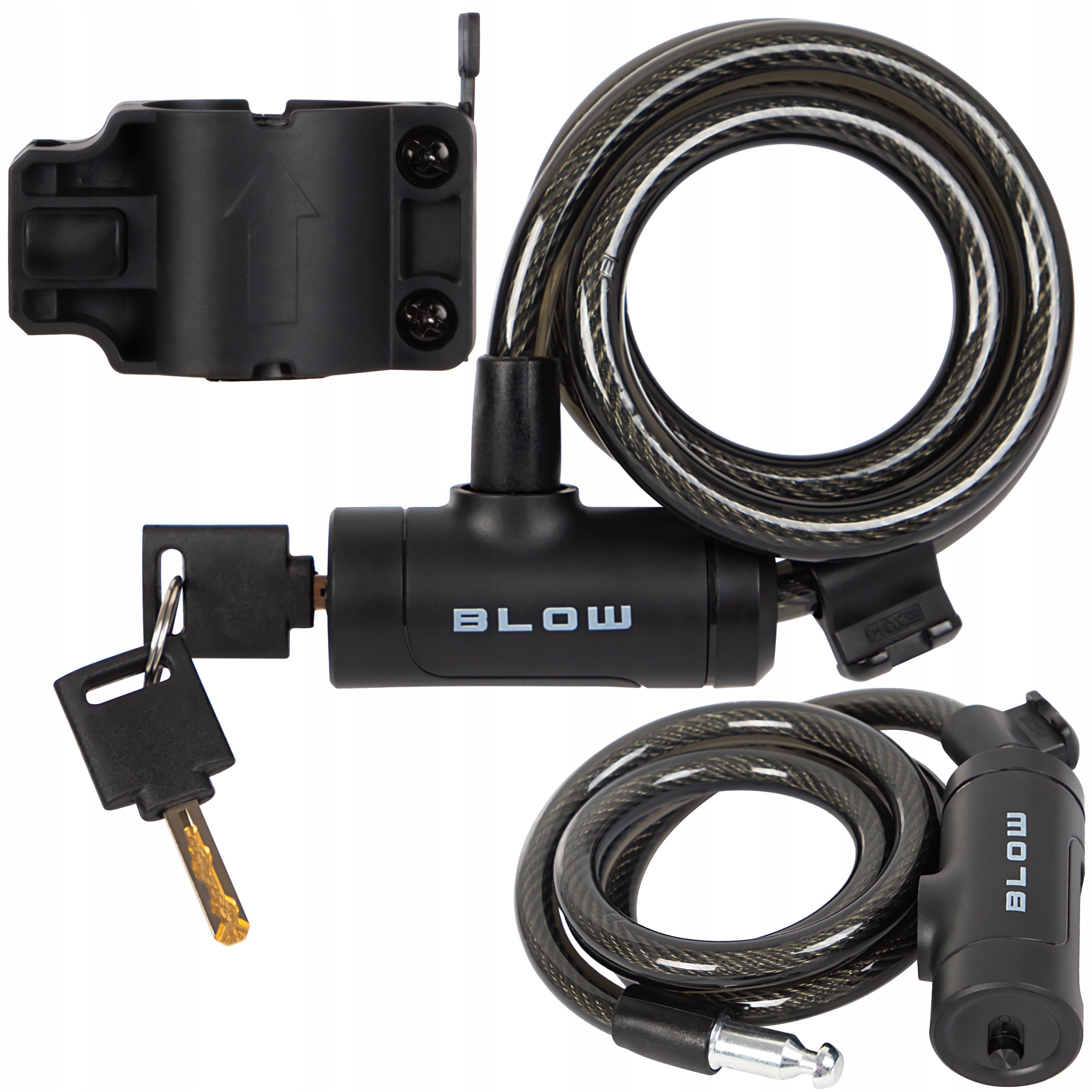 BICYCLE CLASP ANTI-THEFT CABLE LOCK 100 CM 10MM TWO KEYS