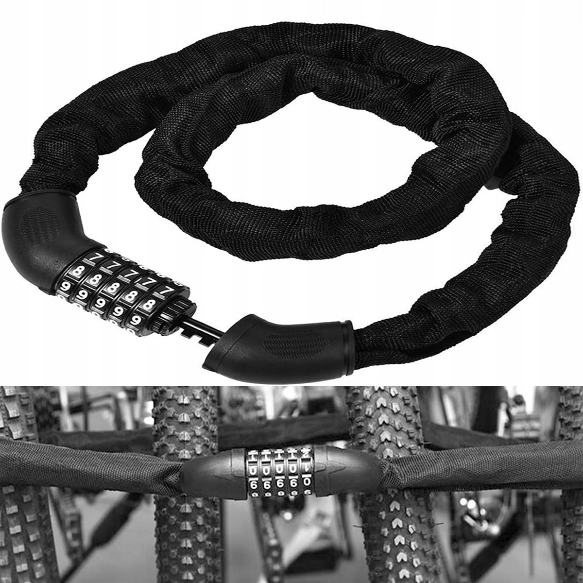BICYCLE CLASP BICYCLE LOCK FOR CIPHER CODE Chain for bicycle