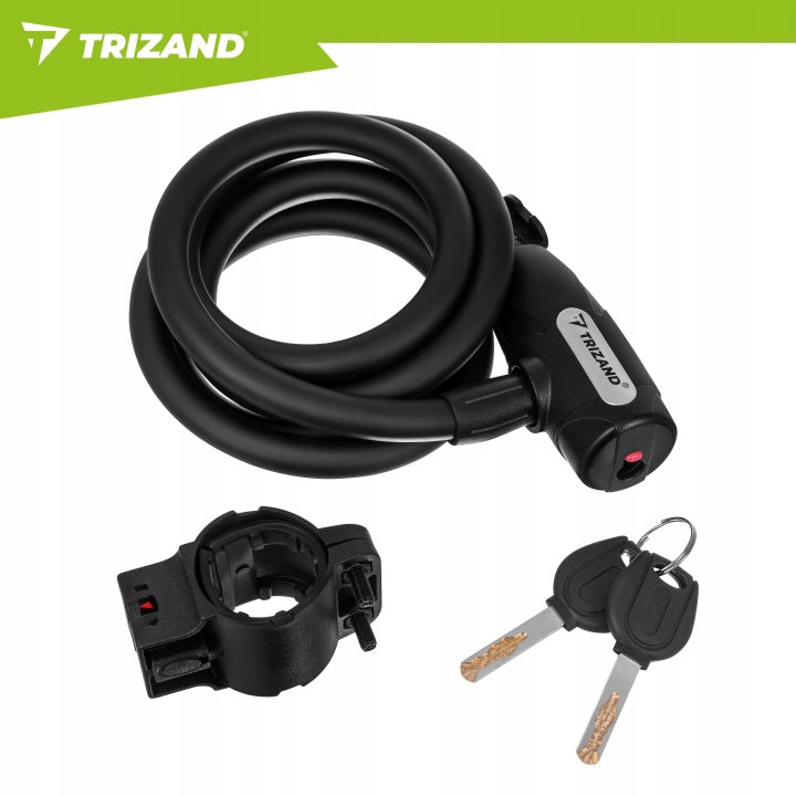 BICYCLE CLASP CABLE 150cmSTRONG SECURITY BICYCLE LOCK 2x KEY Model Zapięcie do Roweru Linka 150zm + 2 Kluczyki
