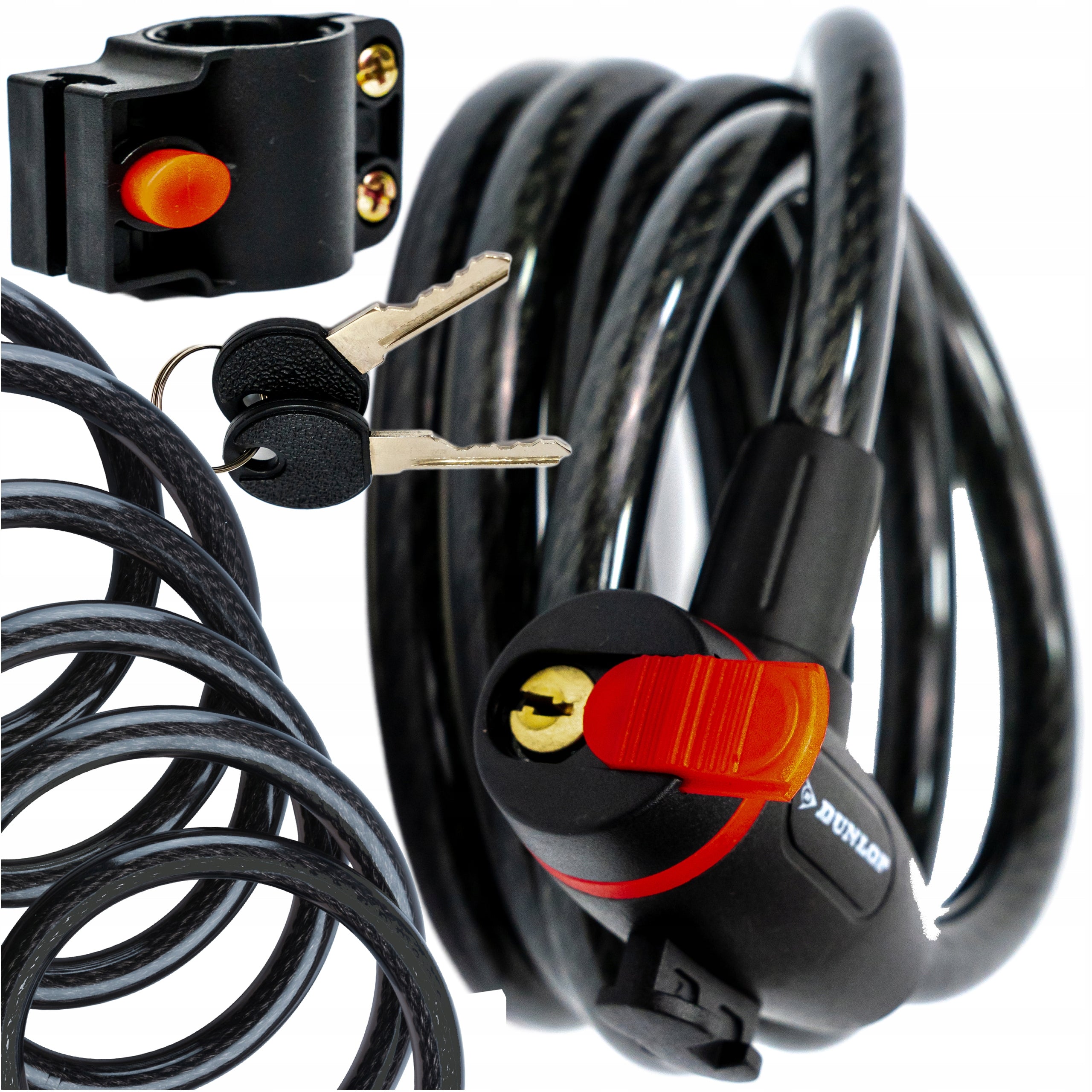 BICYCLE CLASP CABLE DUNLOP EXTRA LONG 1800/12 TRANSPORT HANDLE