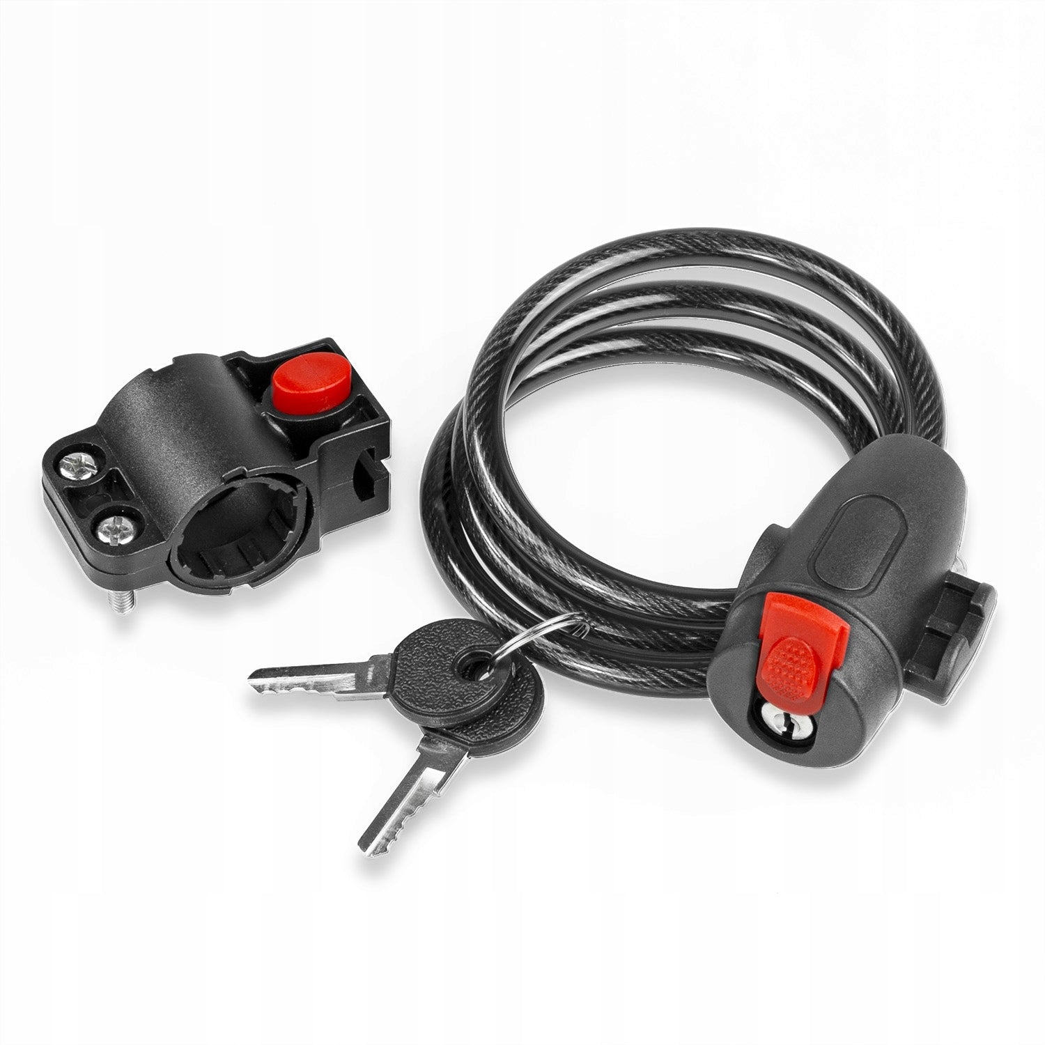 BICYCLE CLASP CABLE SECURITY LOCK FOR BICYCLE WITH KEY Model Zapięcie rowerowe Linka zabezpieczenie blokada