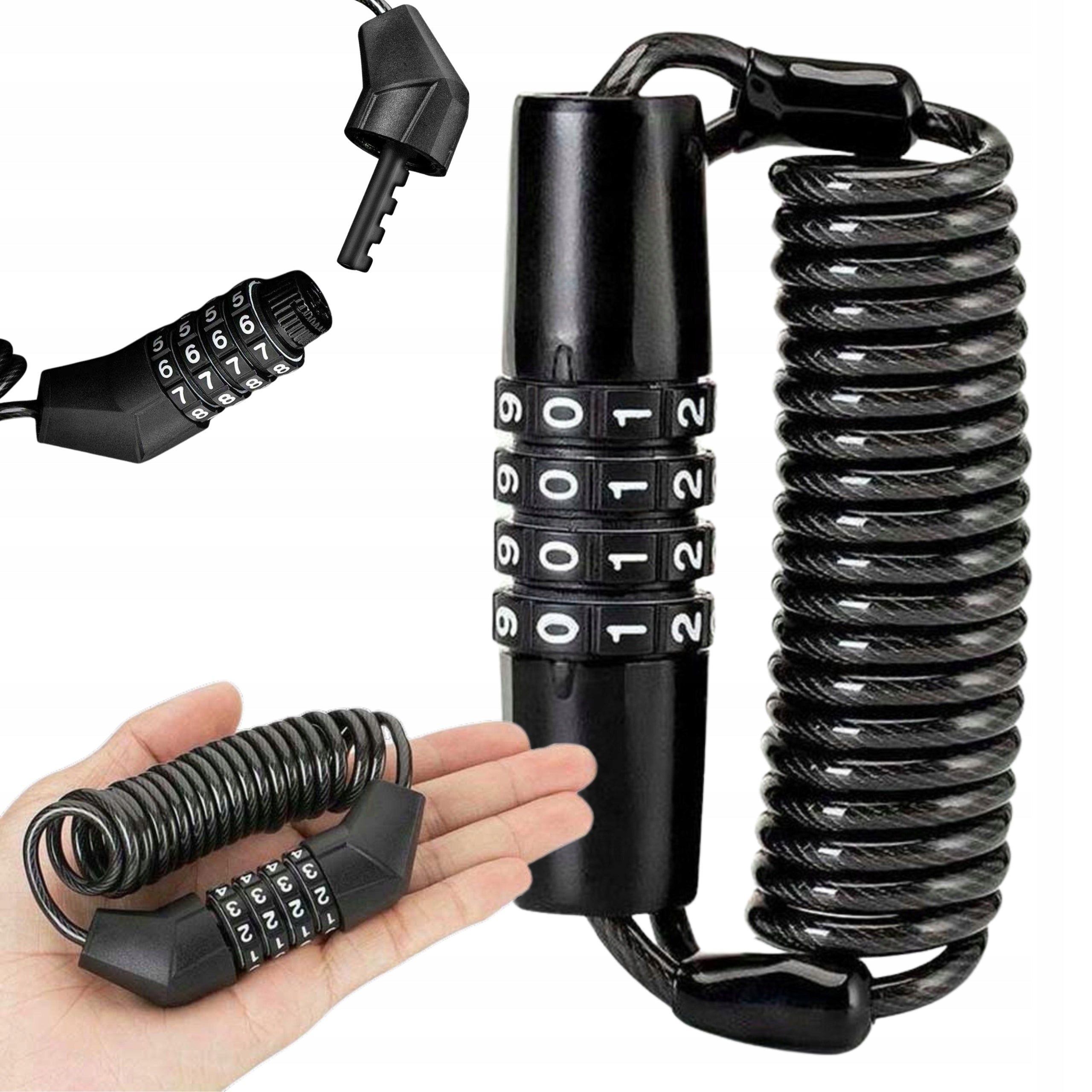 BICYCLE CLASP CIPHER ROCKBROS 1,5M 4-DIGIT CODE RESISTANT COMPACT Packaging status original