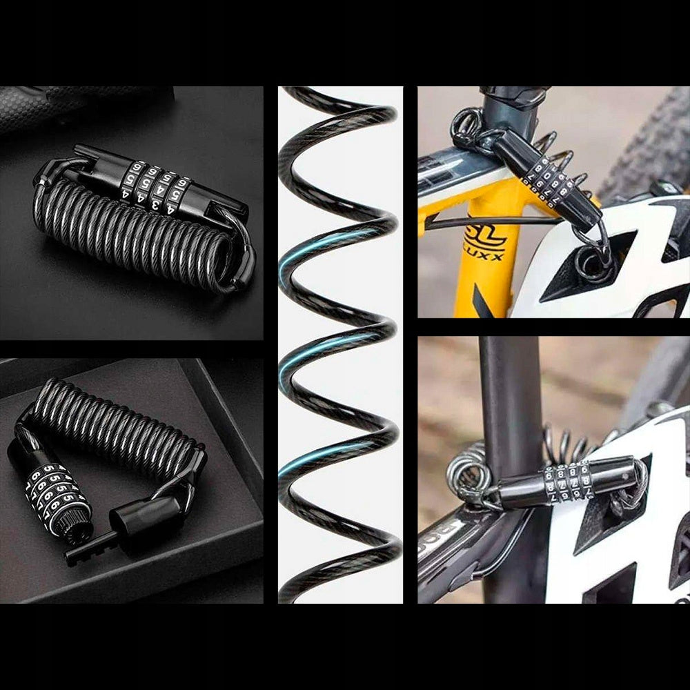 BICYCLE CLASP CIPHER ROCKBROS 1,5M 4-DIGIT CODE RESISTANT COMPACT Source of electricity other
