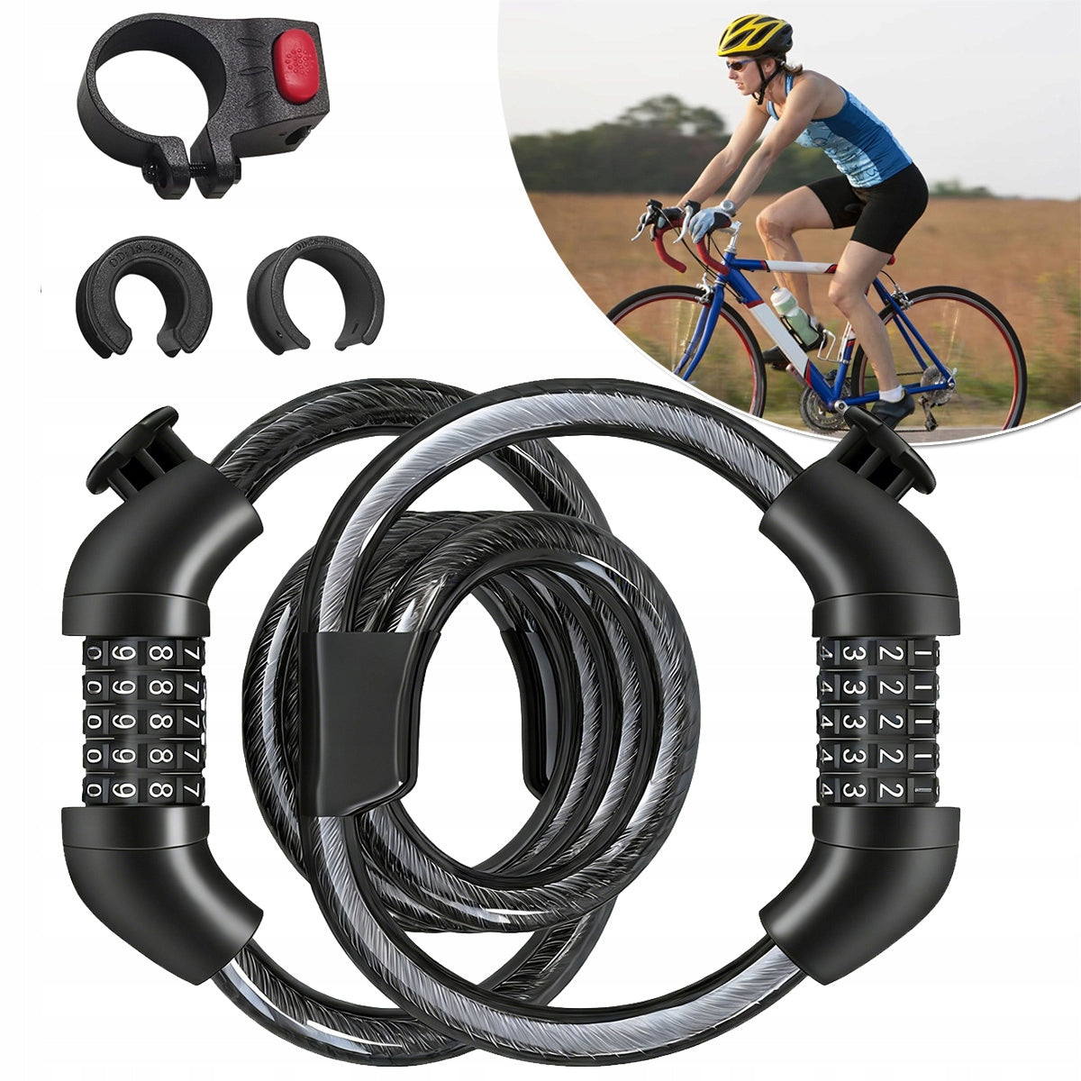 BICYCLE CLASP CIPHER SECURING LOCK FOR BIKE STRONG