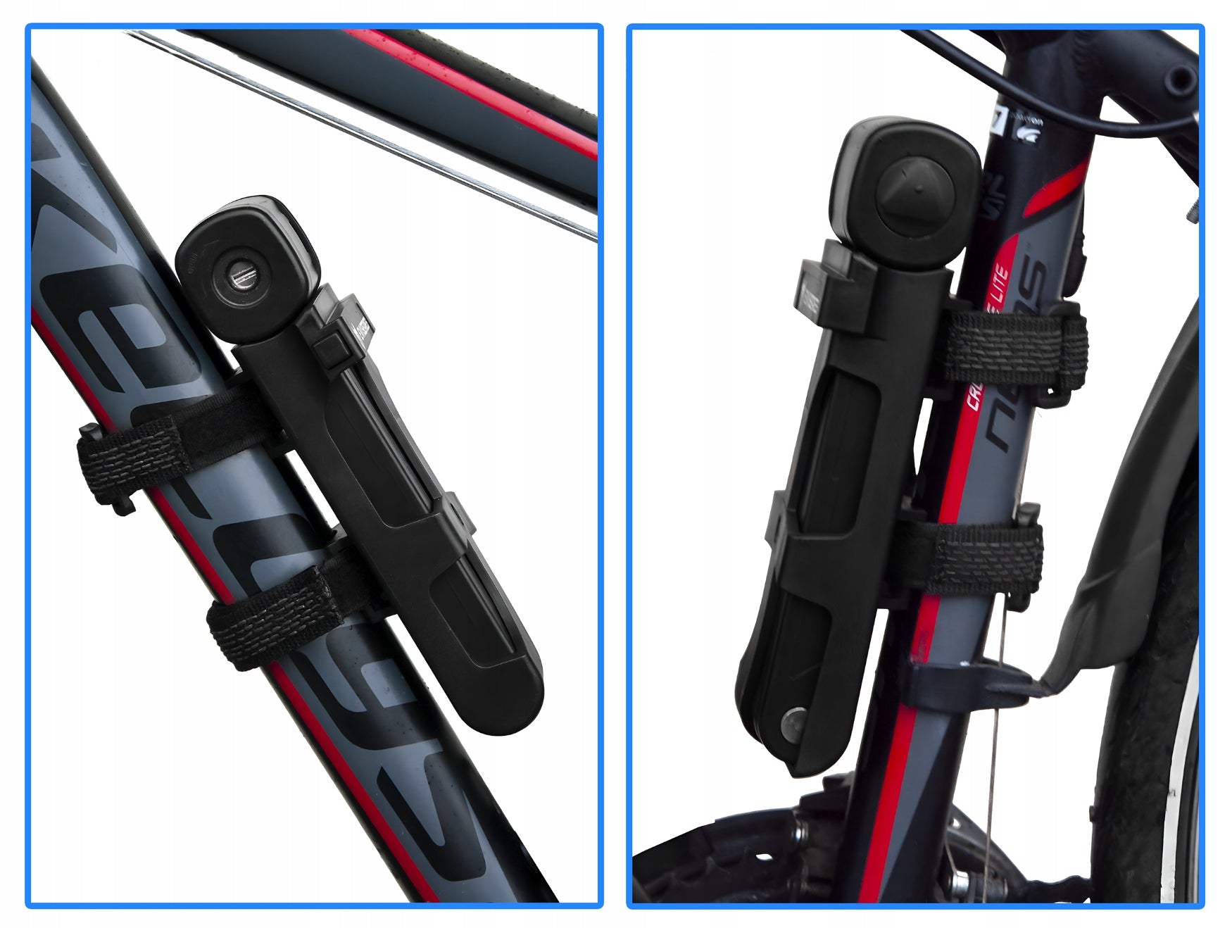 BICYCLE CLASP FOLDING KEY STRONG LOCK FOR BIKE 850V + HANDLE Model PRO BIKE FOLD LOCK 850/8V