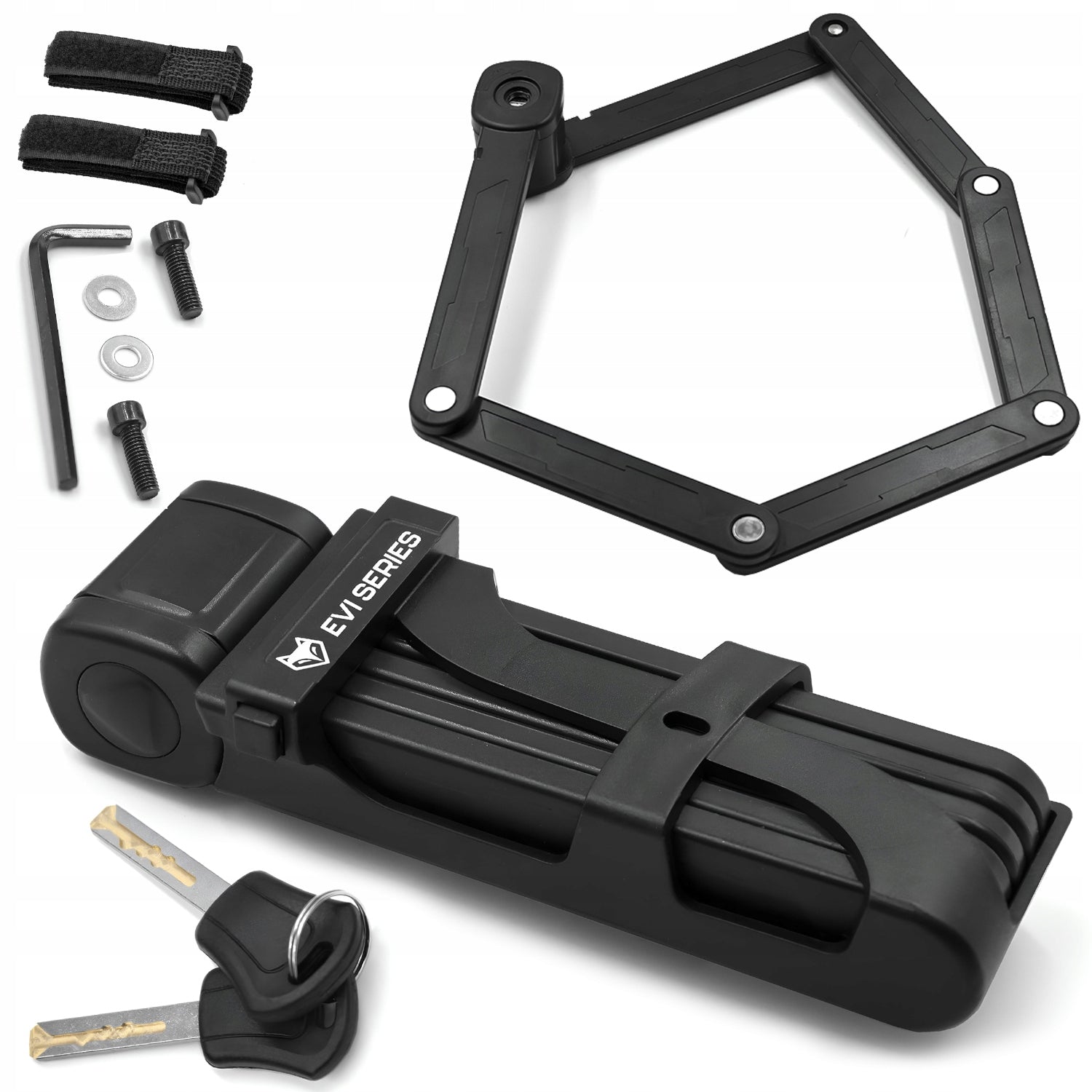 BICYCLE CLASP FOLDING KEY STRONG LOCK FOR BIKE 850V + HANDLE Packaging status original