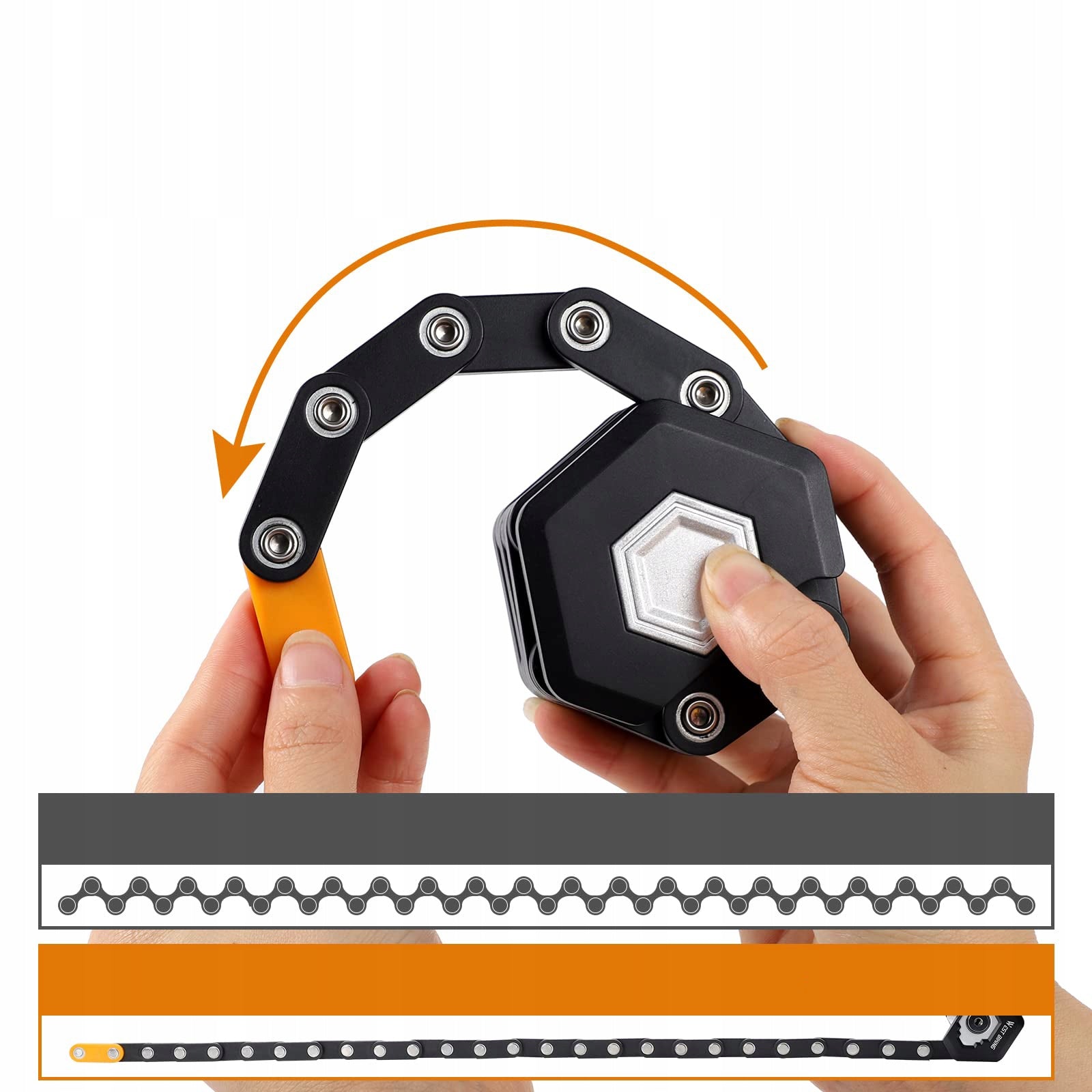 BICYCLE CLASP FOLDING LOCK KEY PROTECTION HARDENED STEEL Brand no brand