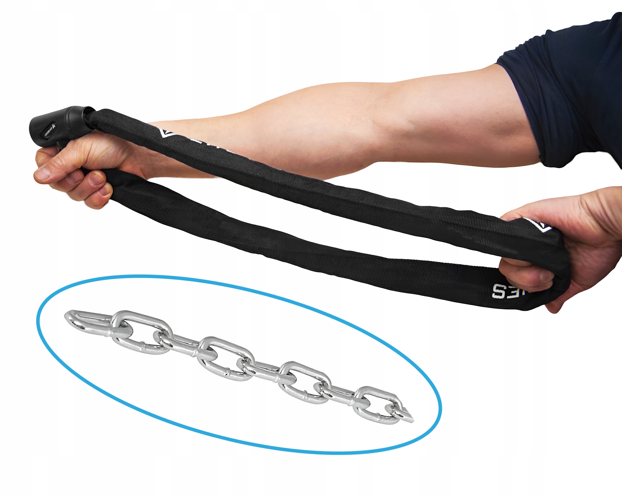 BICYCLE CLASP KEY CHAIN LOCK SECURITY STRONG 1200/8V Kind chain