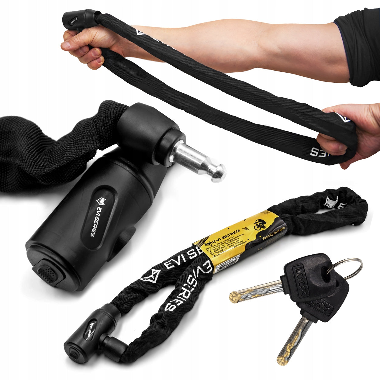 BICYCLE CLASP KEY CHAIN LOCK SECURITY STRONG 1200/8V