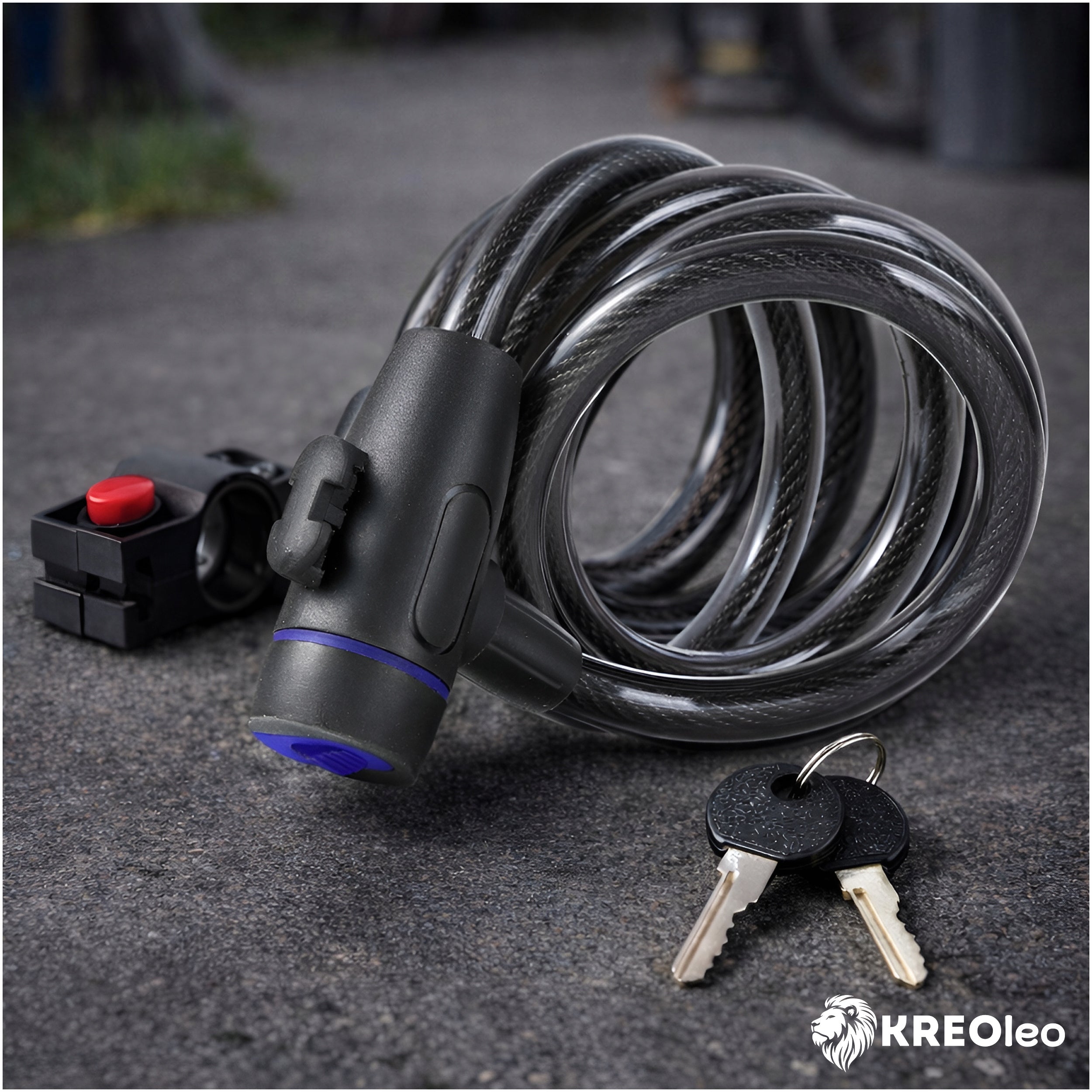 BICYCLE CLASP KEY LOCK STRONG STEEL CABLE FOR BICYCLE Packaging status original