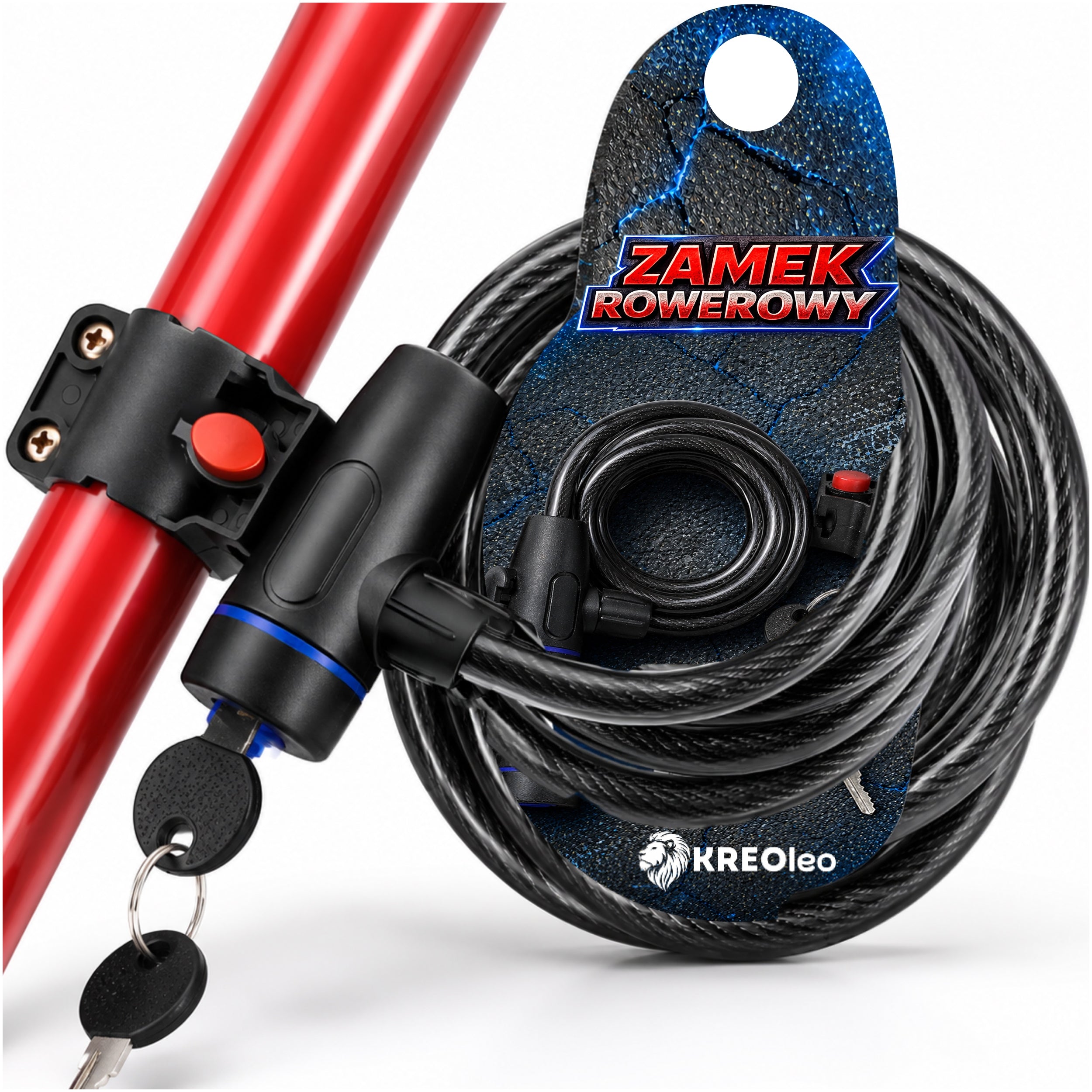 BICYCLE CLASP KEY LOCK STRONG STEEL CABLE FOR BICYCLE