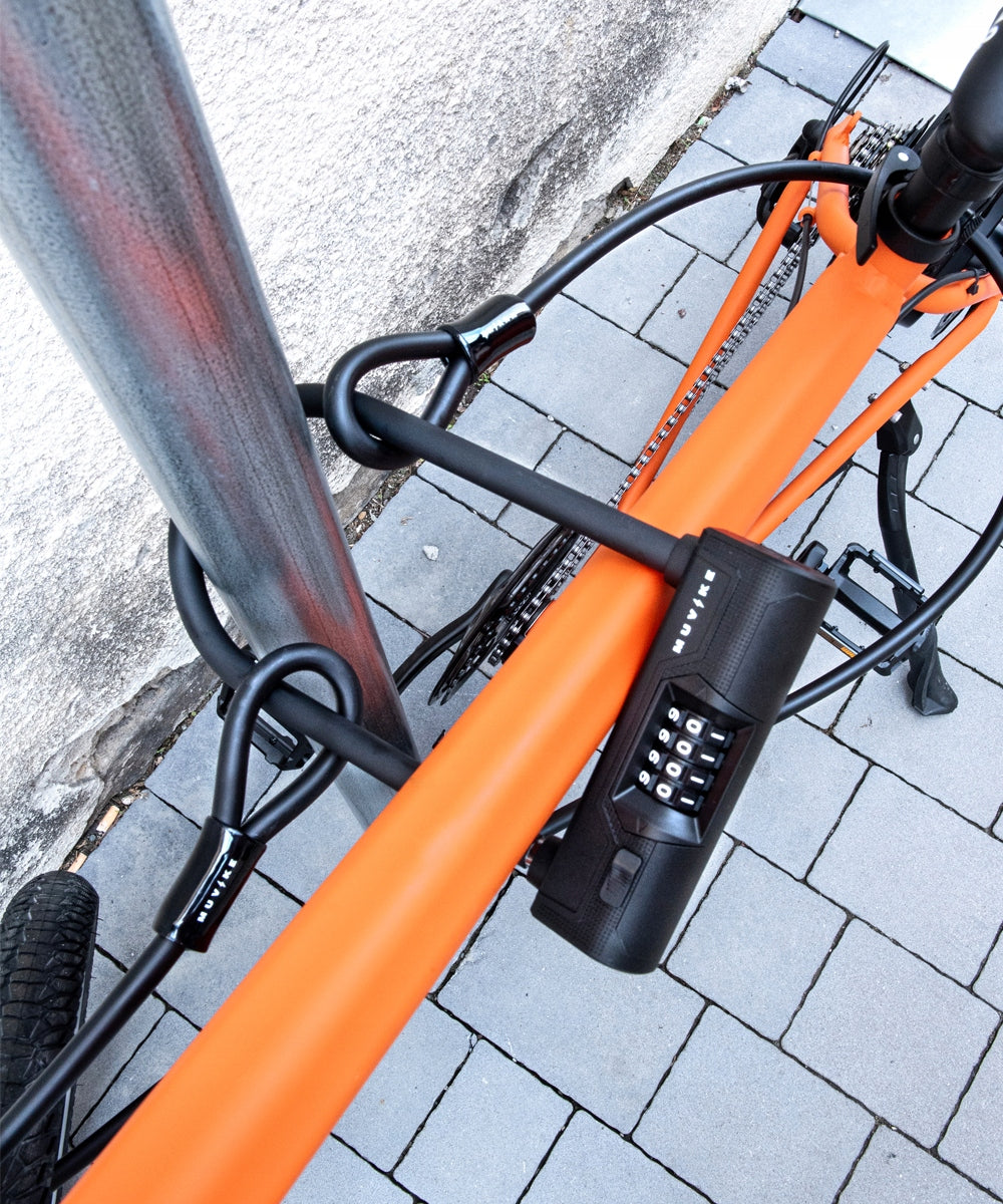 BICYCLE CLASP THICK CORD MUVIKE FLEX 1800/12 FOLD U-LOCK ACCESSORY Kind cord