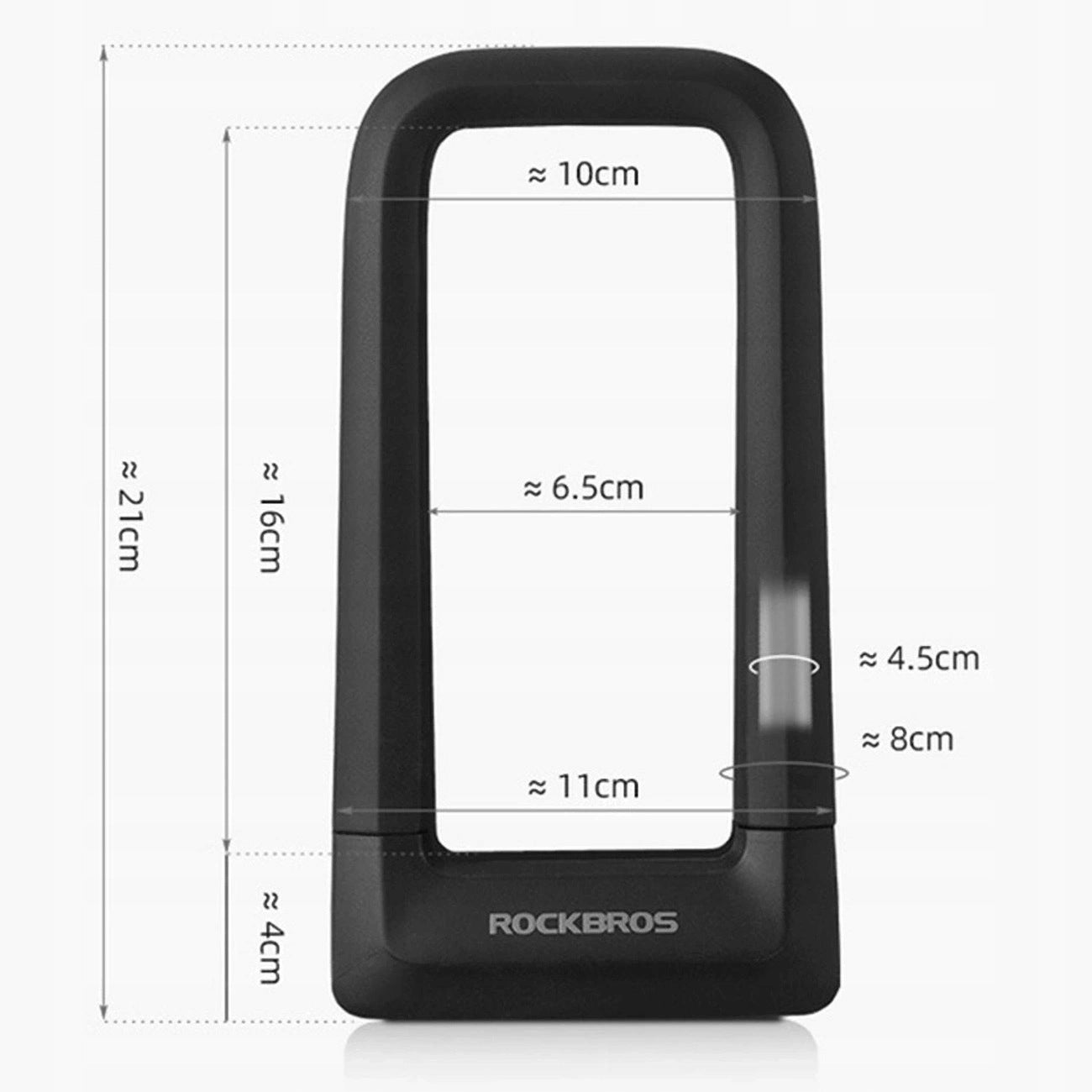 BICYCLE CLASP U LOCK ROCKBROS RKS626 BK BLACK 22 5 MM Kind U-lock