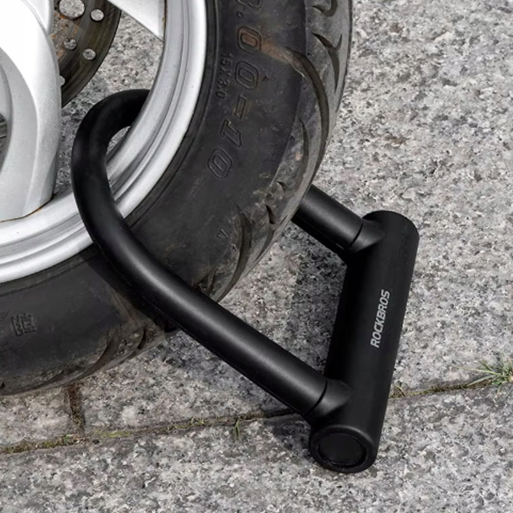 BICYCLE CLASP U-LOCK SHACKLE LOCK FOR BICYCLE WITH KEY STEEL + HANDLE Kind U-lock