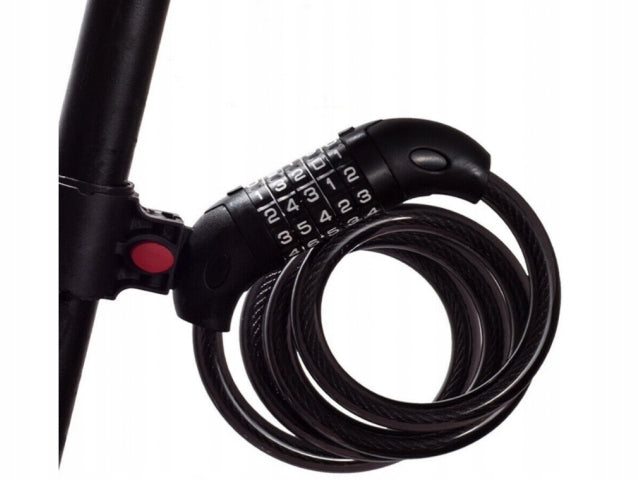 BICYCLE CLASP WITH CIPHER 5 DIGITS - THICK SOLID CORD 120 CM Brand no brand