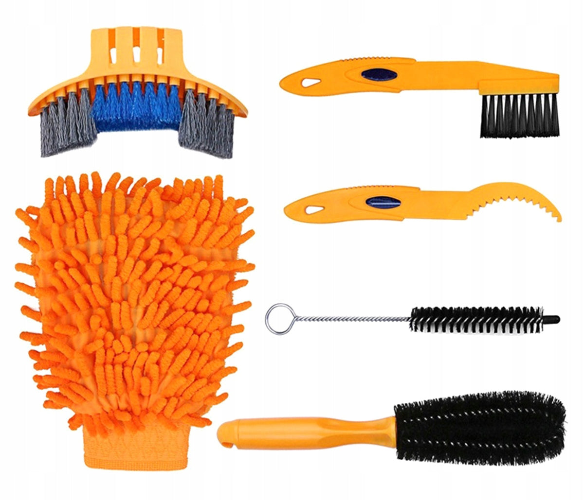 BICYCLE CLEANING BRUSHES DRIVE CHAIN CARE SET