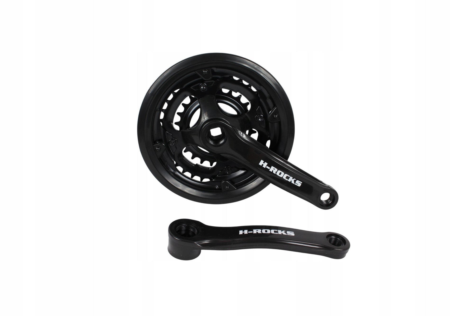 BICYCLE CRANK 3-ROW BLACK 24/34/42T CRANK MECHANISM H-ROCKS Brand H-rocks
