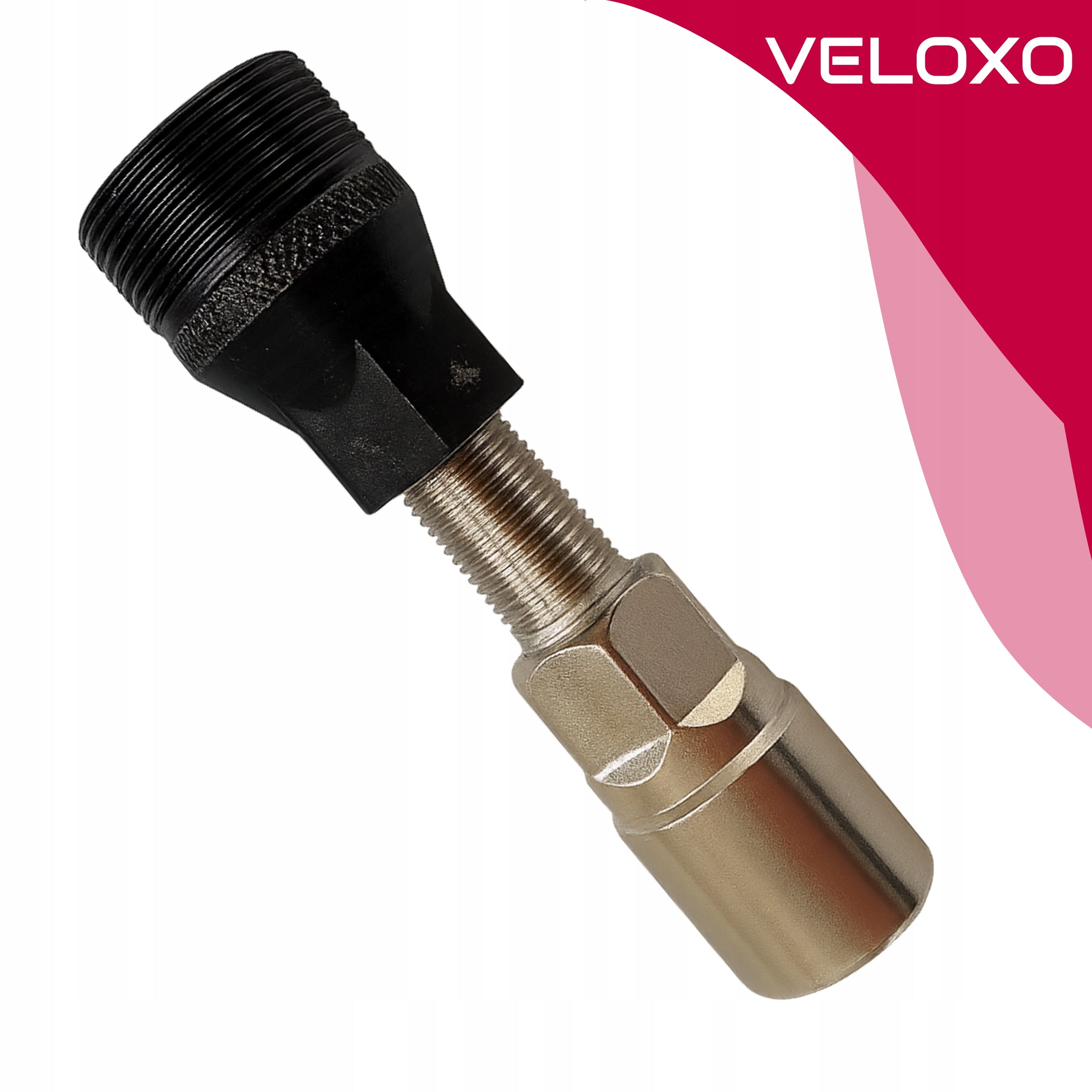 BICYCLE CRANK PULLER SQUARE KEY VELOXO VL068 SILVER / BLACK For for cranksets