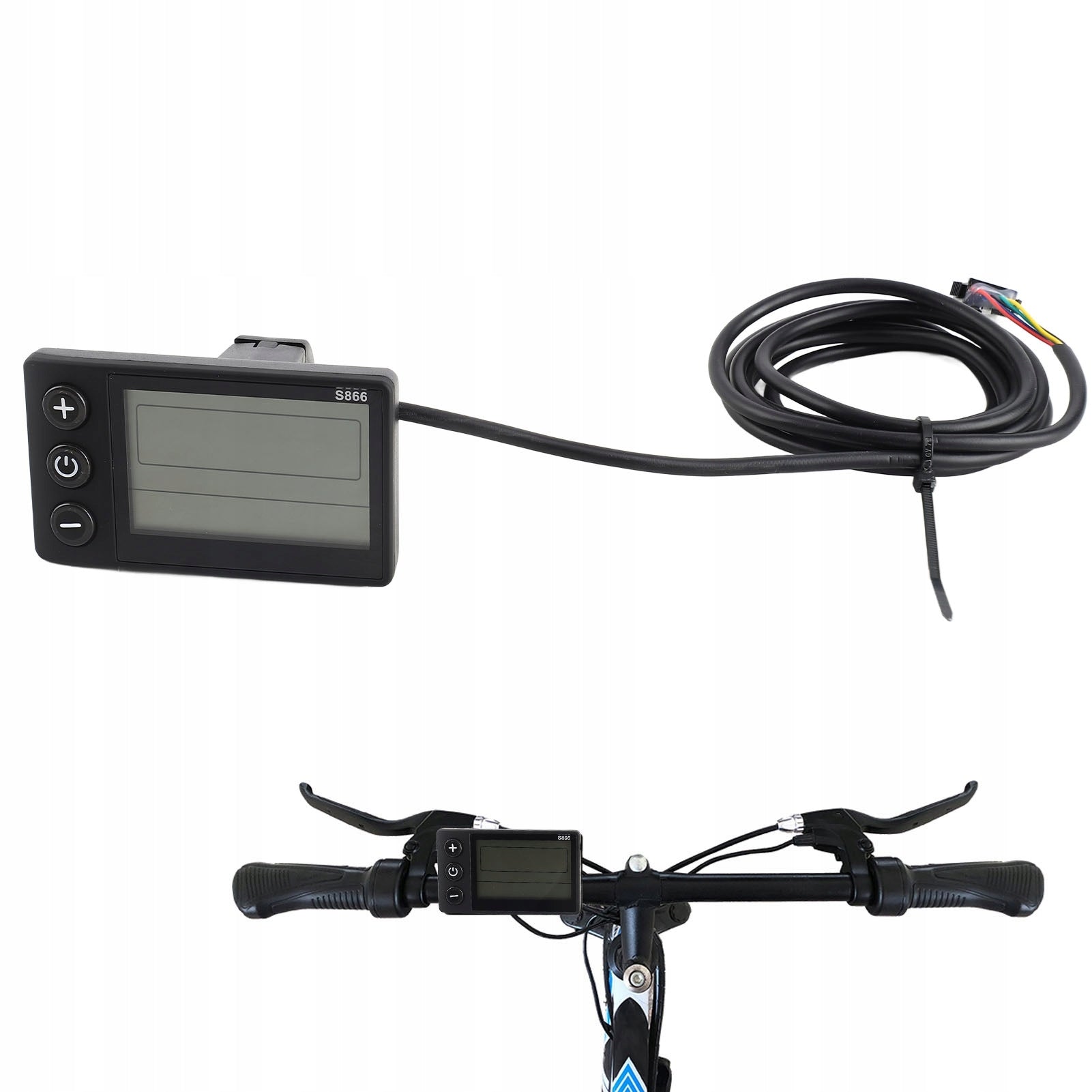 BICYCLE DISPLAY LCD-S866 E-BIKE SMART COUNTER LCD 24/36/48 V Packaging status original
