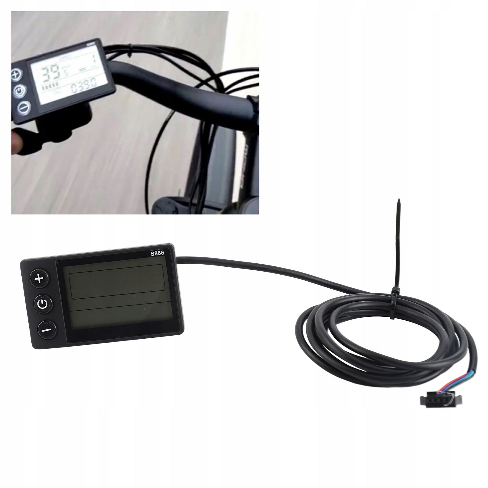 BICYCLE DISPLAY LCD-S866 E-BIKE SMART COUNTER LCD 24/36/48 V