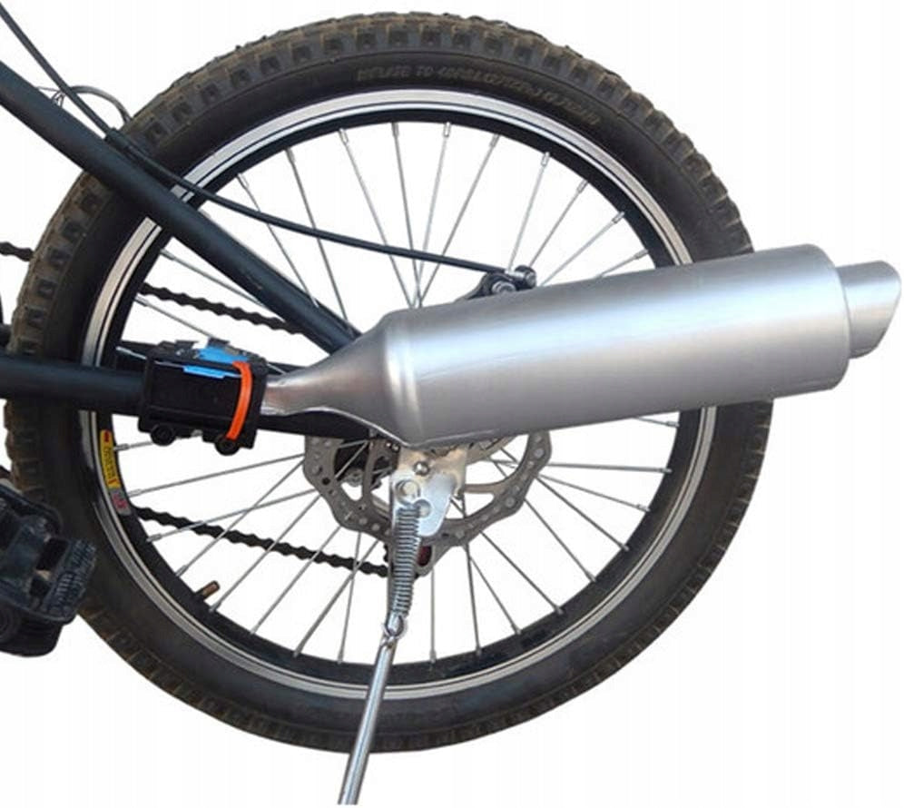 BICYCLE EXHAUST SYSTEM WITH TURBO PIPE BICYCLE SPOKE SOUND GENERATOR