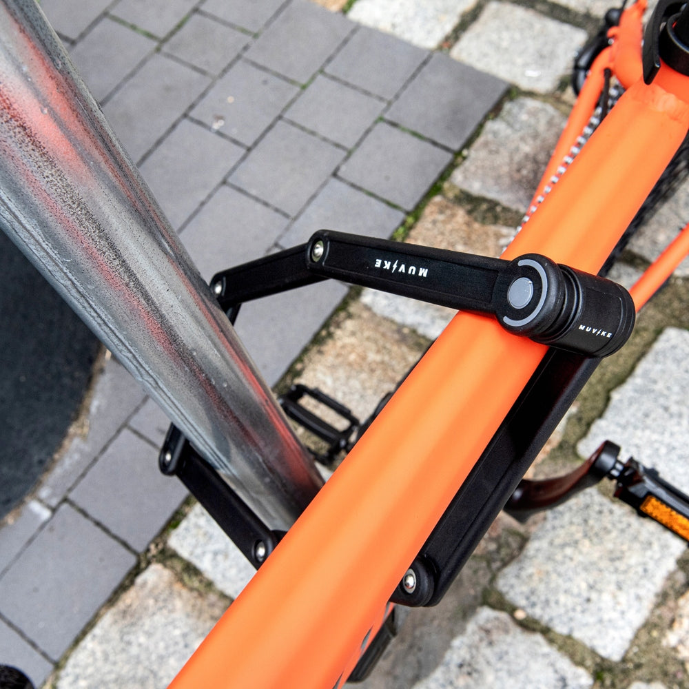 BICYCLE FOLDING CLASP 85cm 8mm WITH KEY HOLDER MUVIKE FOLD 850/8K Kind folding lock