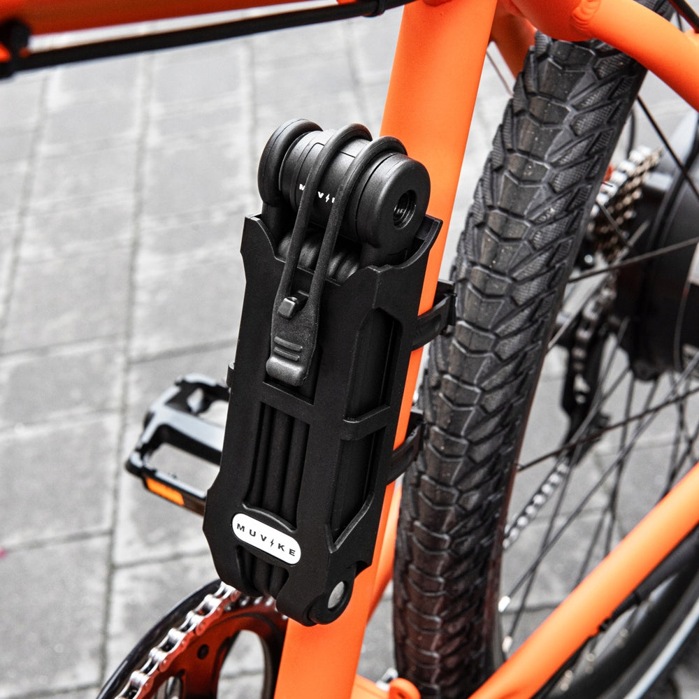 BICYCLE FOLDING CLASP 85cm 8mm WITH KEY HOLDER MUVIKE FOLD 850/8K Weight 750 g