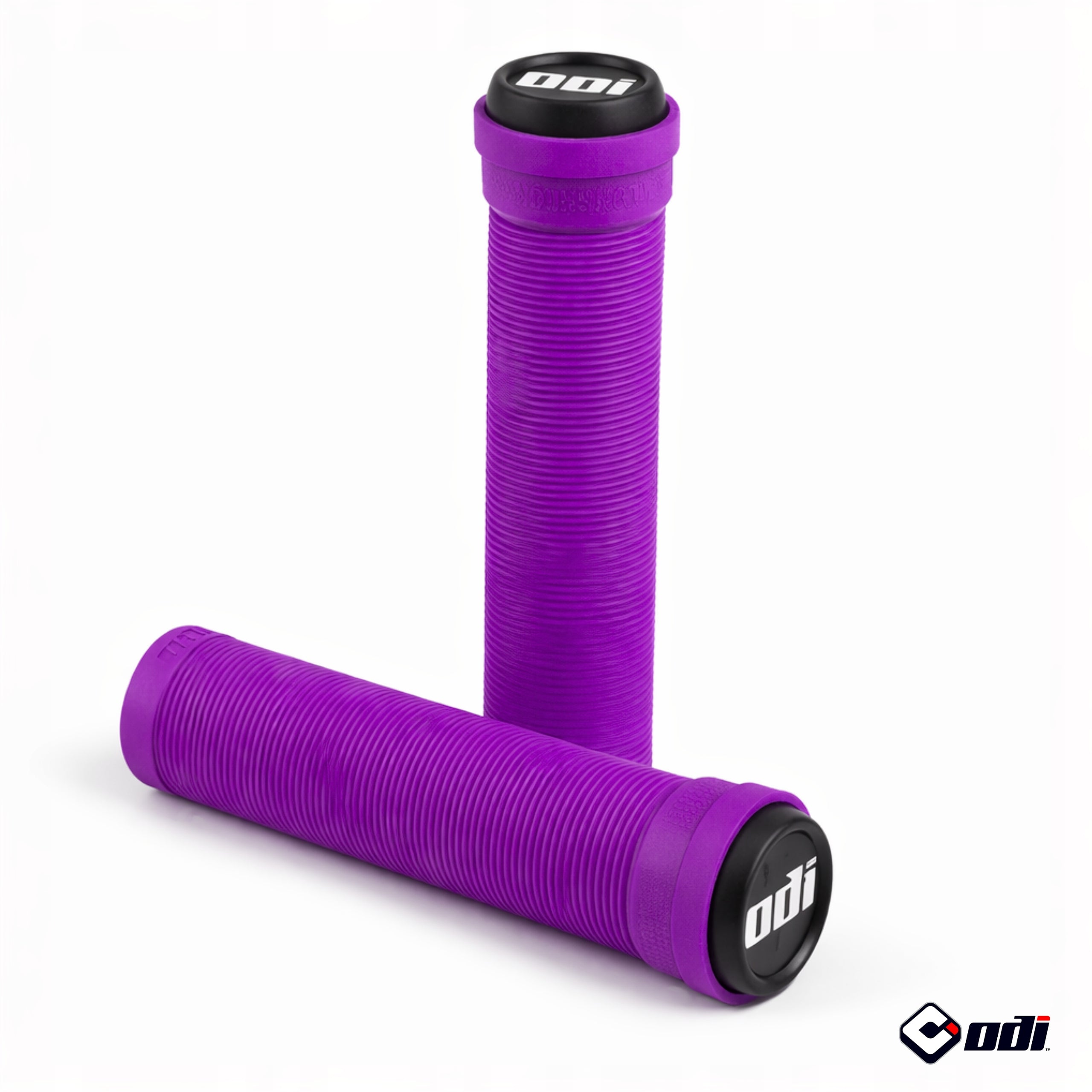 BICYCLE GRIPS FOR HANDLEBARS ODI SOFT LONGNECK GRIP RUBBER GRIPS PURPLE Manufacturer code Odi CHWYTY DO KIEROWNICY ANTYPOŚLIZGOWE