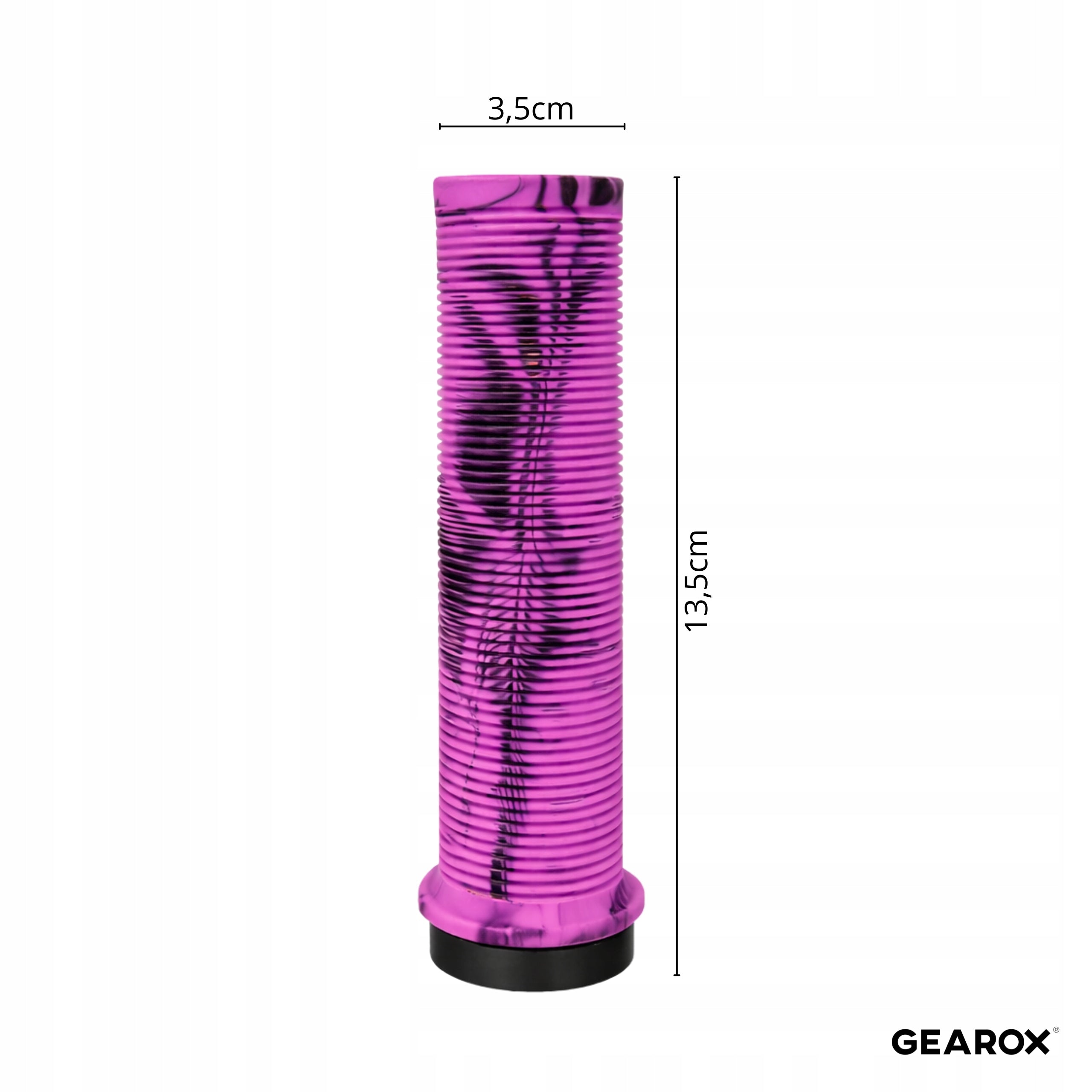 BICYCLE GRIPS FOR HANDLEBARS SHOCK-ABSORBING NON-SLIP RUBBER PURPLE Brand Gearox