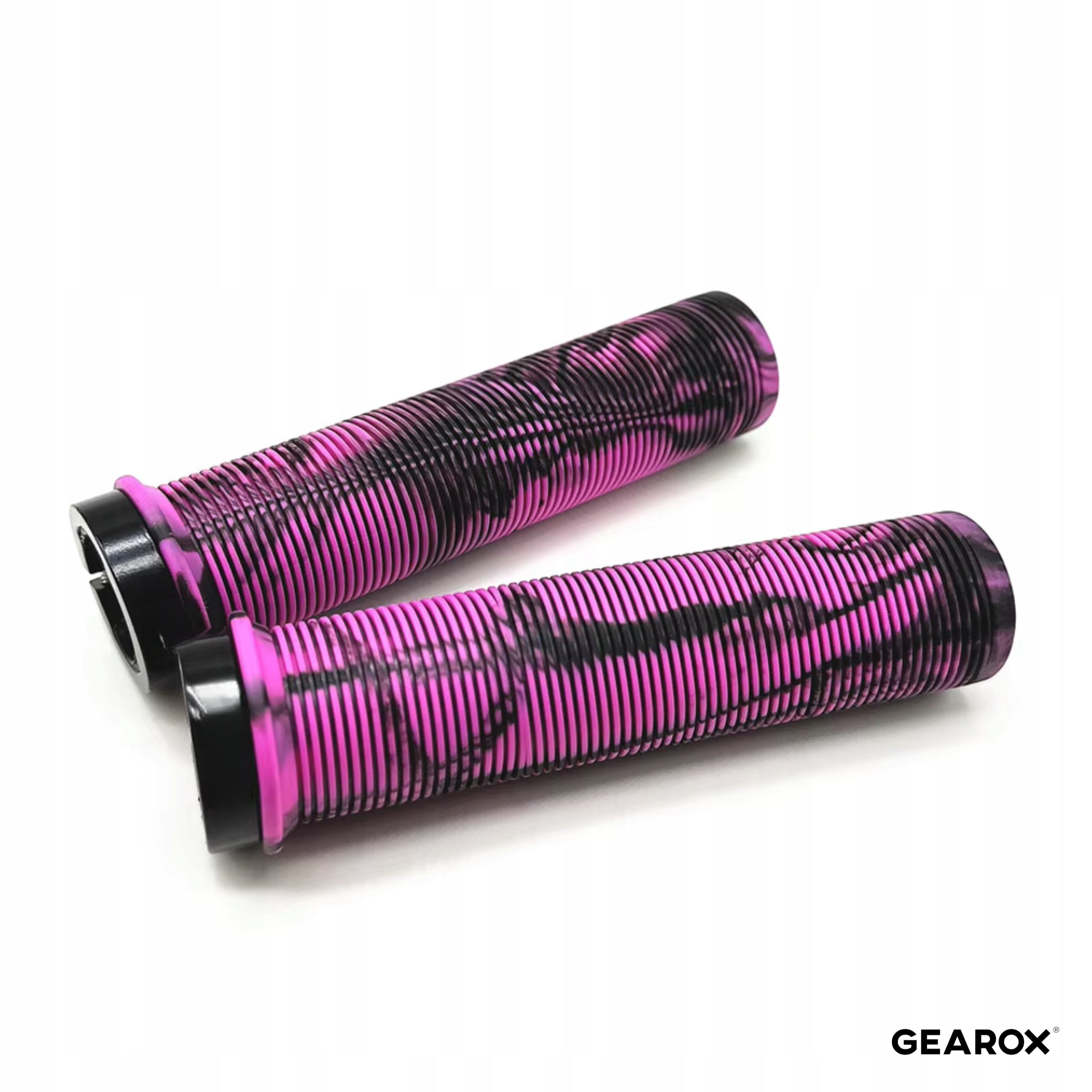 BICYCLE GRIPS FOR HANDLEBARS SHOCK-ABSORBING NON-SLIP RUBBER PURPLE Material rubber